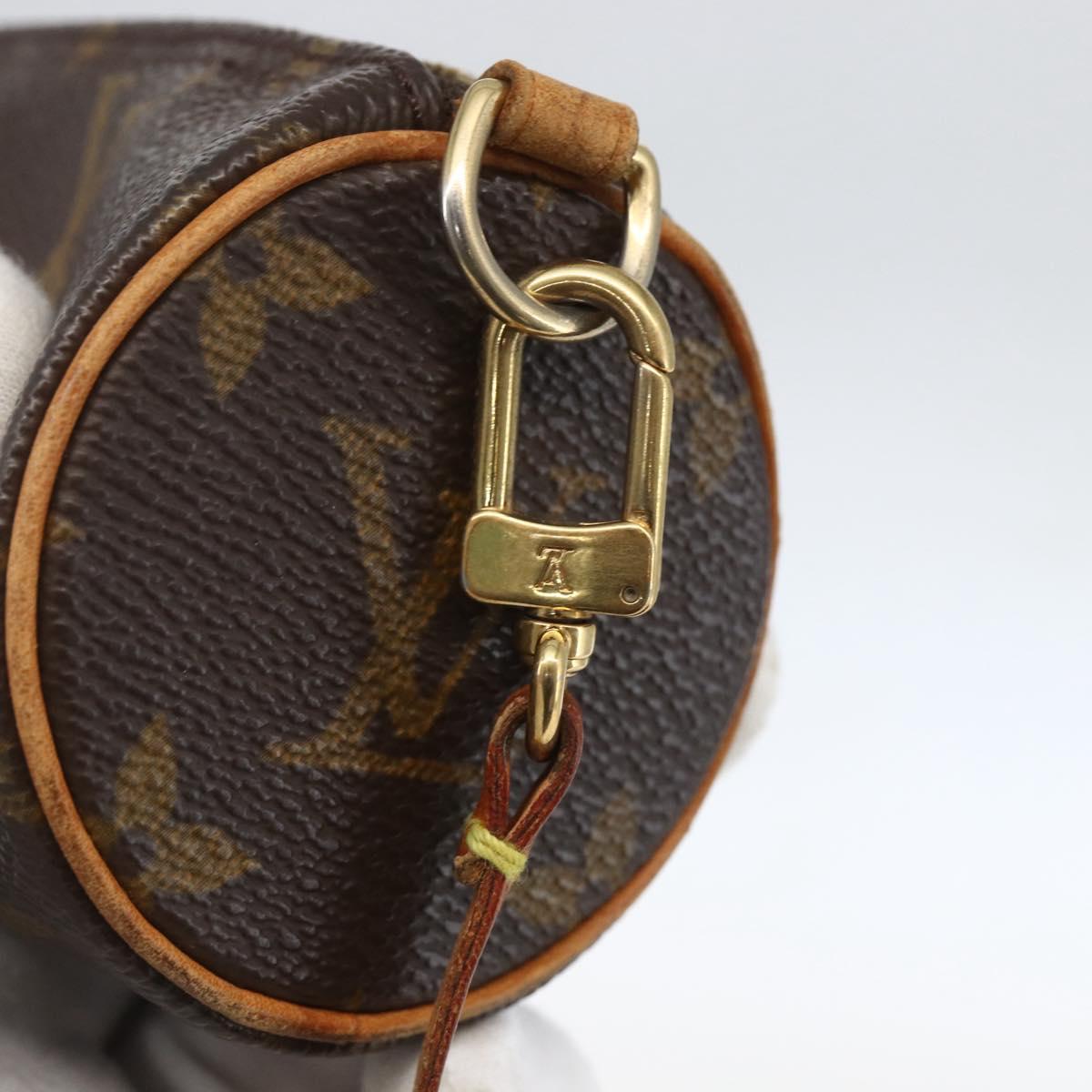 LOUIS VUITTON Monogram Papillon Pouch LV Auth 157370