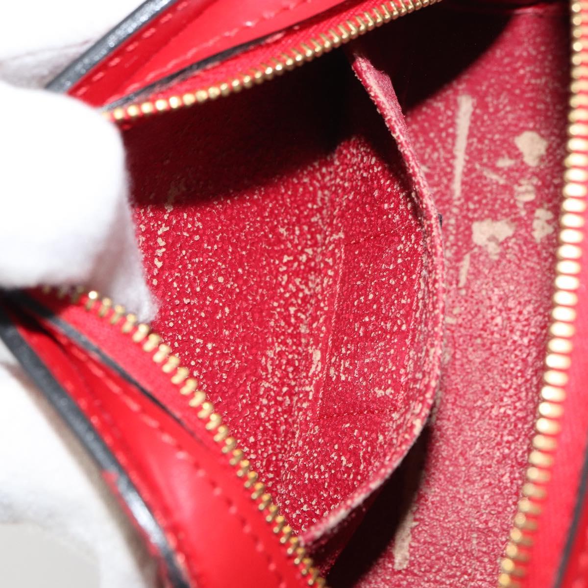 LOUIS VUITTON Epi Dauphine PM Pouch Castilian Red M48447 LV Auth 157386