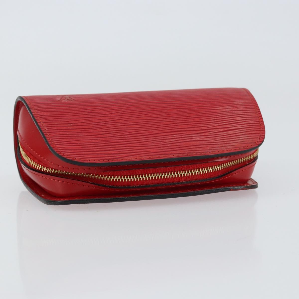 LOUIS VUITTON Epi Dauphine PM Pouch Castilian Red M48447 LV Auth 157386