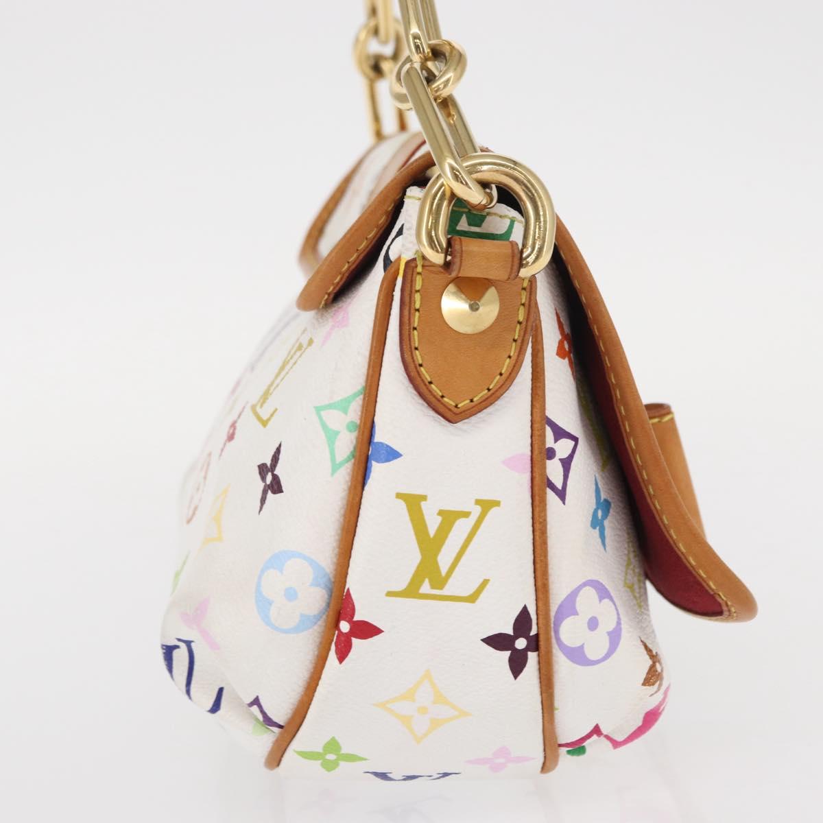 LOUIS VUITTON Monogram Multicolor Patty Shoulder Bag White M40305 Auth 157402V