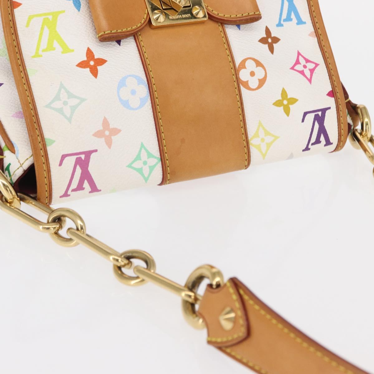 LOUIS VUITTON Monogram Multicolor Patty Shoulder Bag White M40305 Auth 157402V