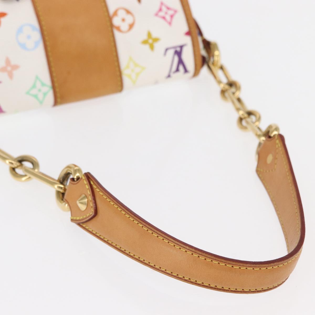LOUIS VUITTON Monogram Multicolor Patty Shoulder Bag White M40305 Auth 157402V