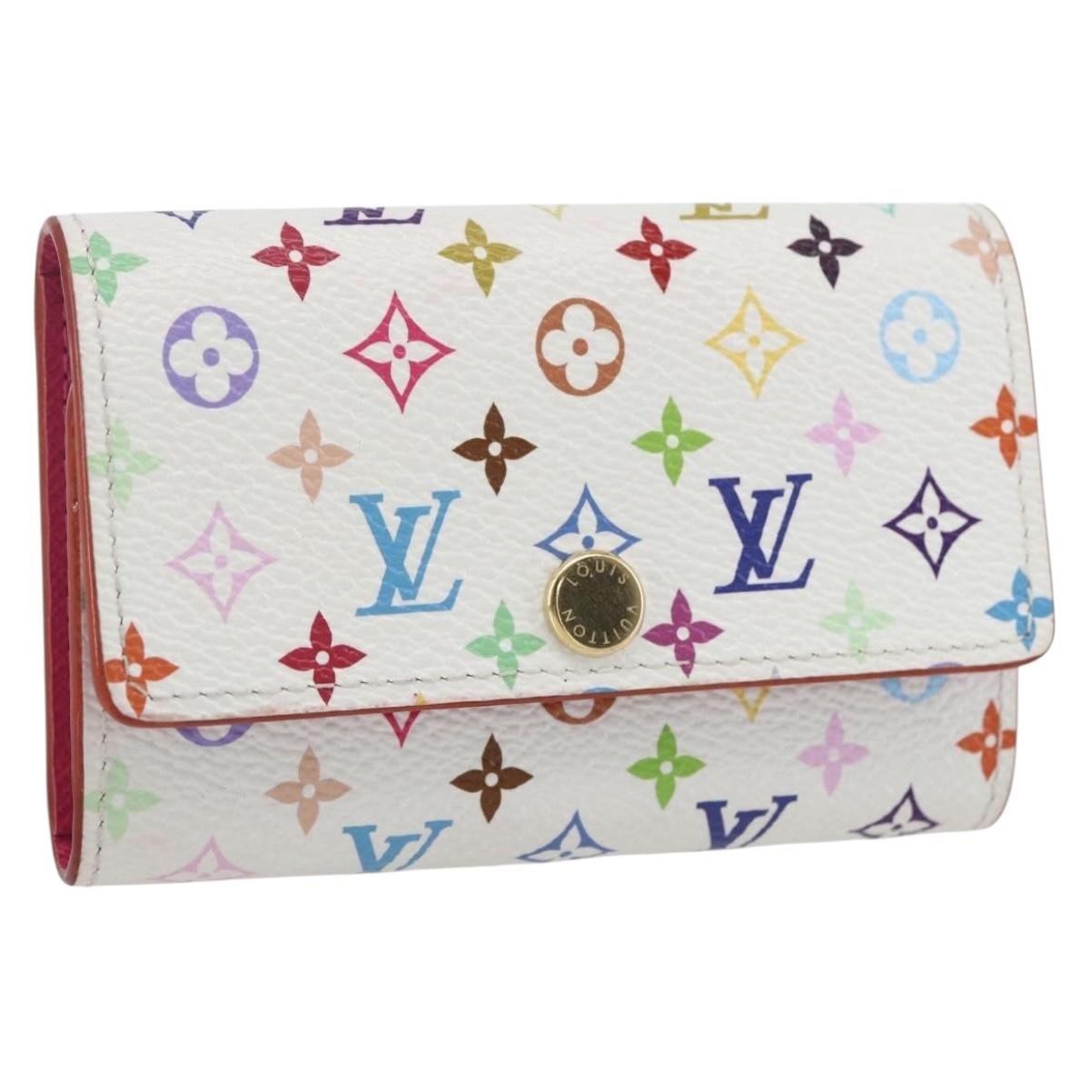 LOUIS VUITTON Multicolor Multicles 4 Key Case White M93731 LV Auth 157418SM