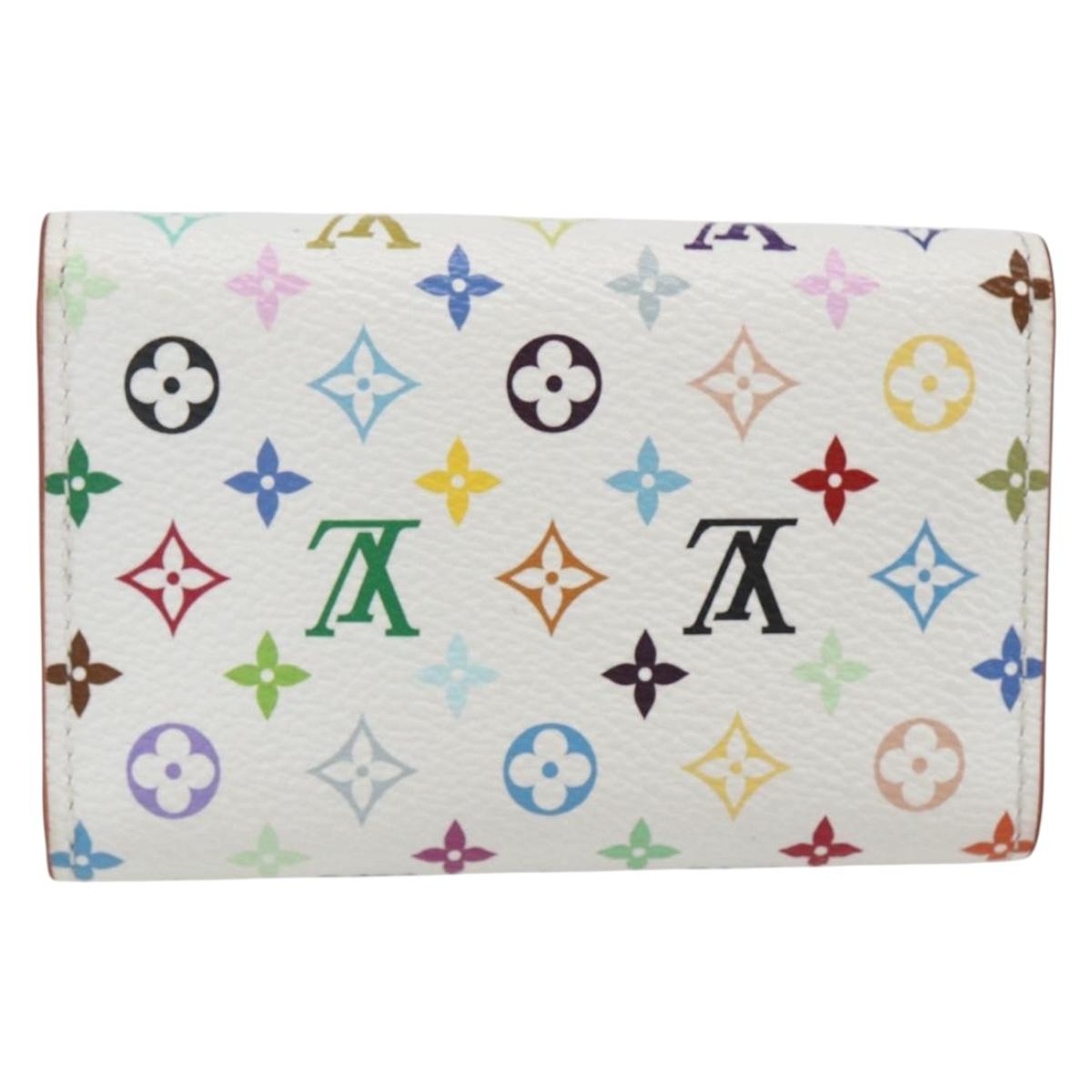 LOUIS VUITTON Multicolor Multicles 4 Key Case White M93731 LV Auth 157418SM