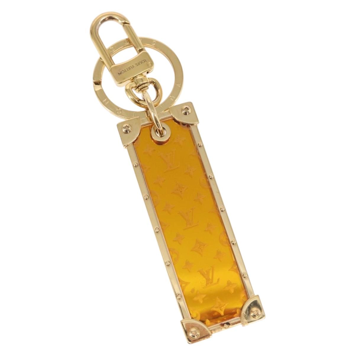 LOUIS VUITTON Porte Cles Marble Prism Charm metal Gold M68305 LV Auth 157419SAM