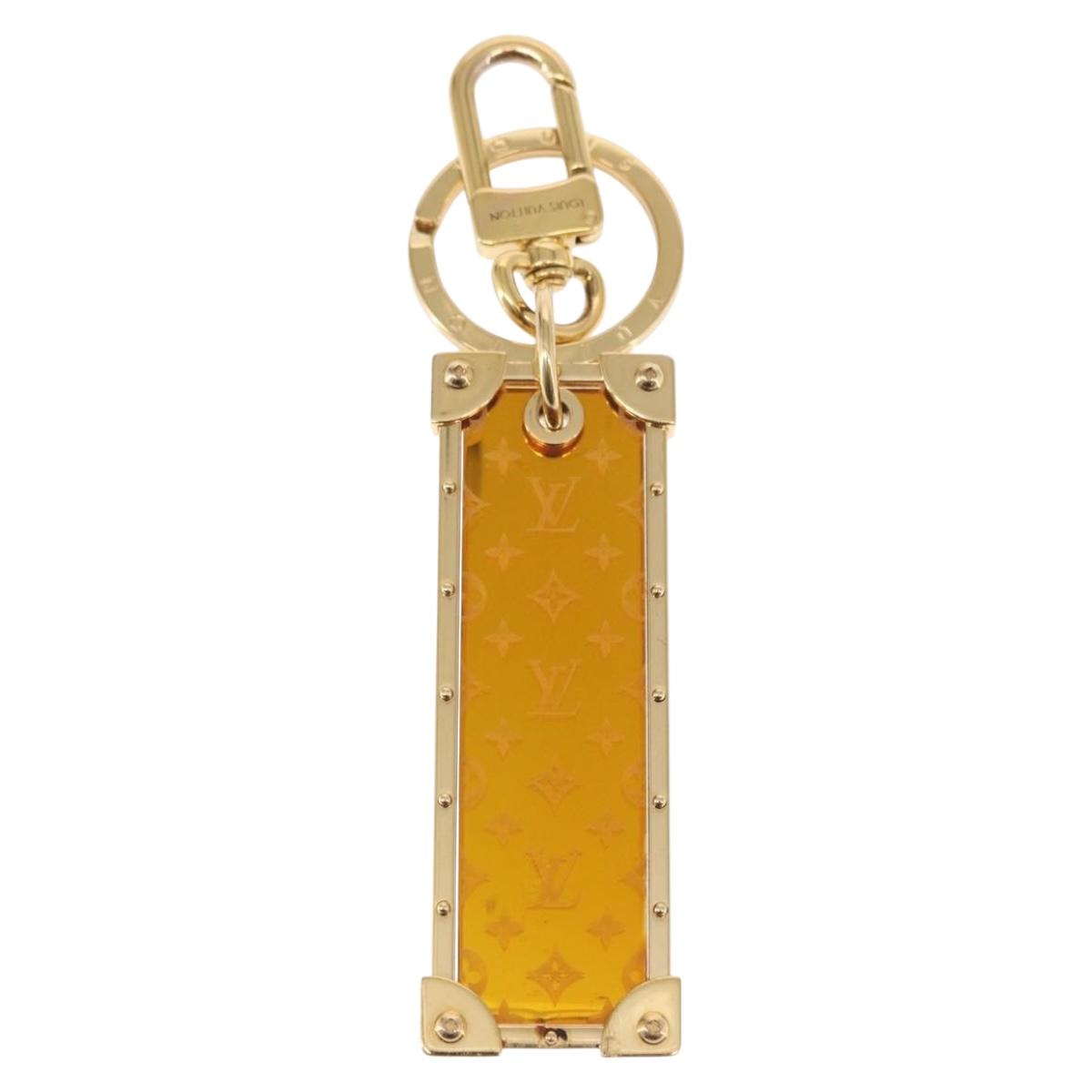 LOUIS VUITTON Porte Cles Marble Prism Charm metal Gold M68305 LV Auth 157419SAM
