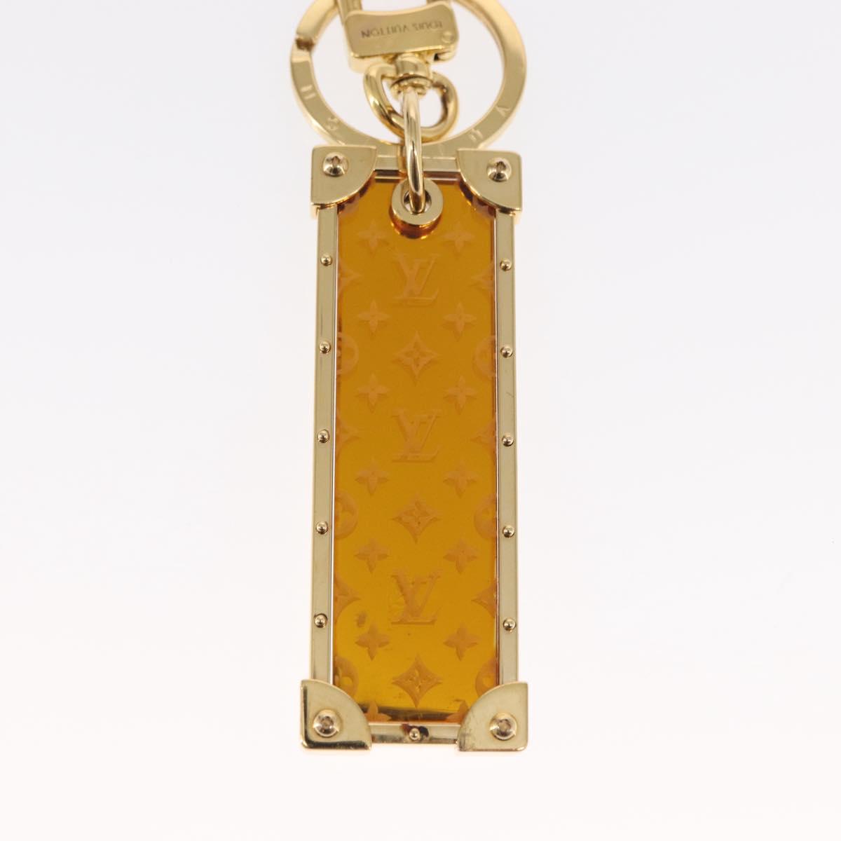 LOUIS VUITTON Porte Cles Marble Prism Charm metal Gold M68305 LV Auth 157419SAM