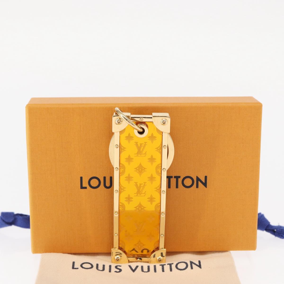 LOUIS VUITTON Porte Cles Marble Prism Charm metal Gold M68305 LV Auth 157419SAM