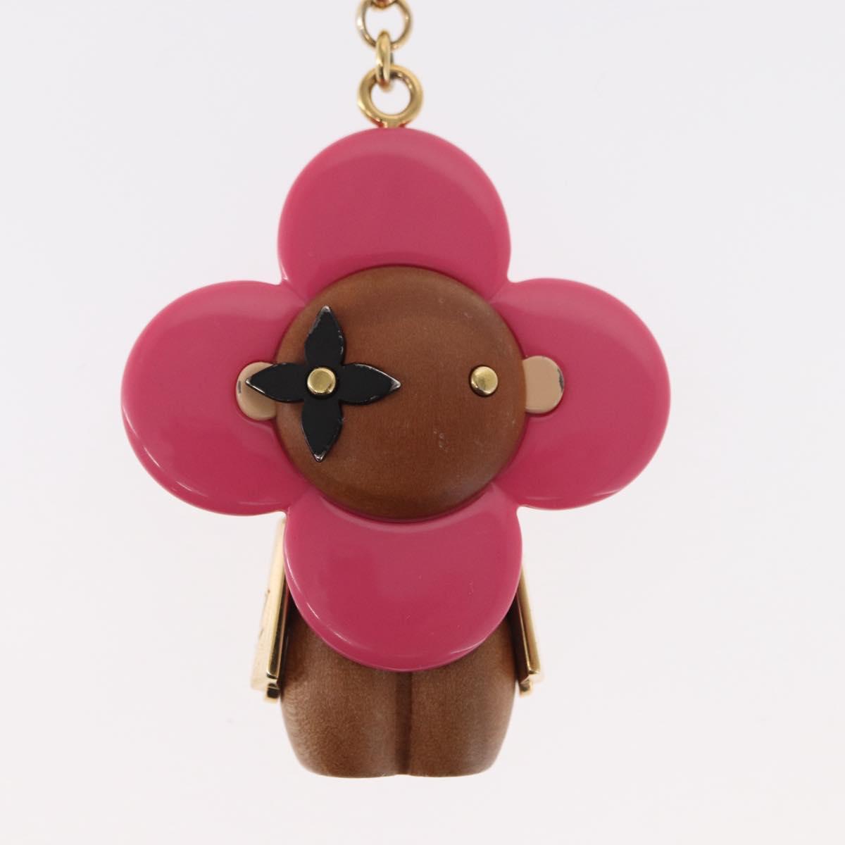 LOUIS VUITTON Porte Cre Vivienne Charm metal Pink M67298 LV Auth 157421SAM