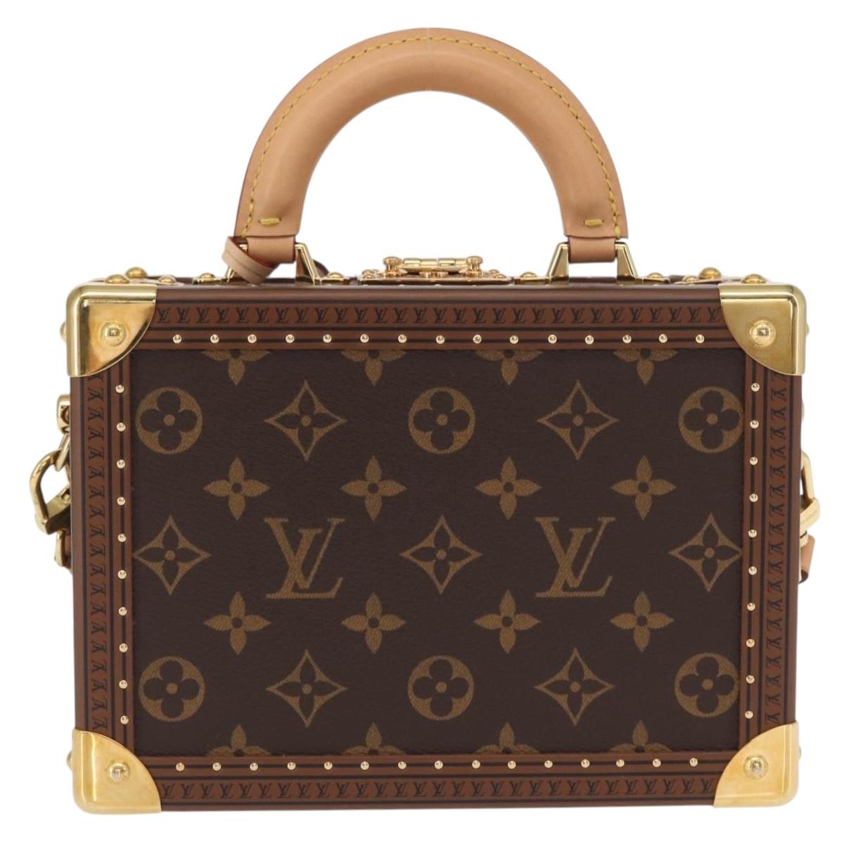 LOUIS VUITTON Monogram Petite Vallees Hand Bag 2way M20468 LV Auth 157427SM