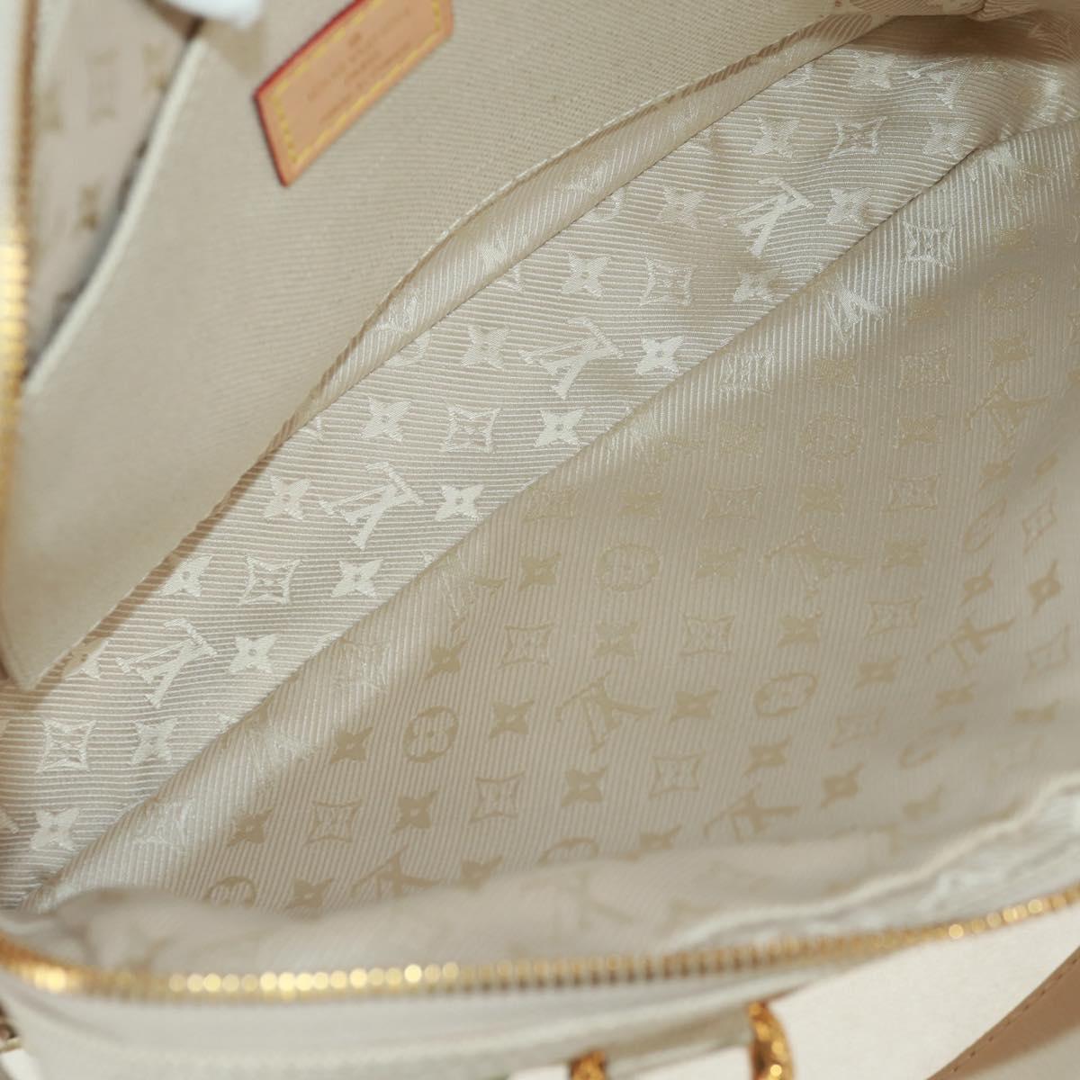 LOUIS VUITTON Fleur Tinkerbell Hand Bag Leather White M95407 LV Auth 157462SM