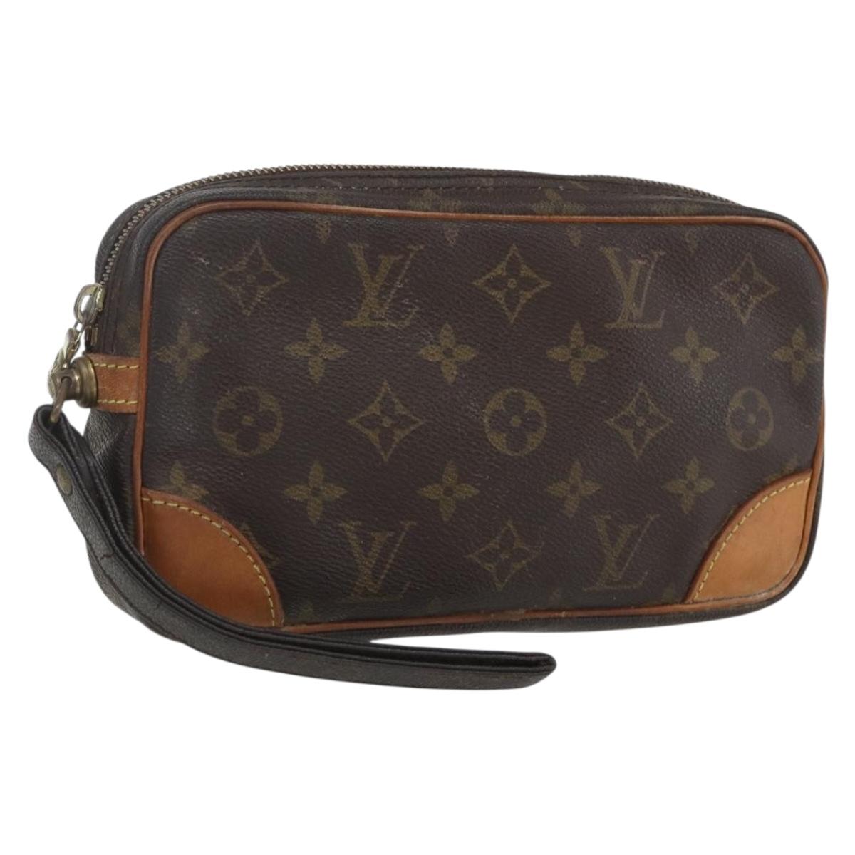 LOUIS VUITTON Monogram Marly Dragonne PM Clutch Bag M51827 LV Auth 157463