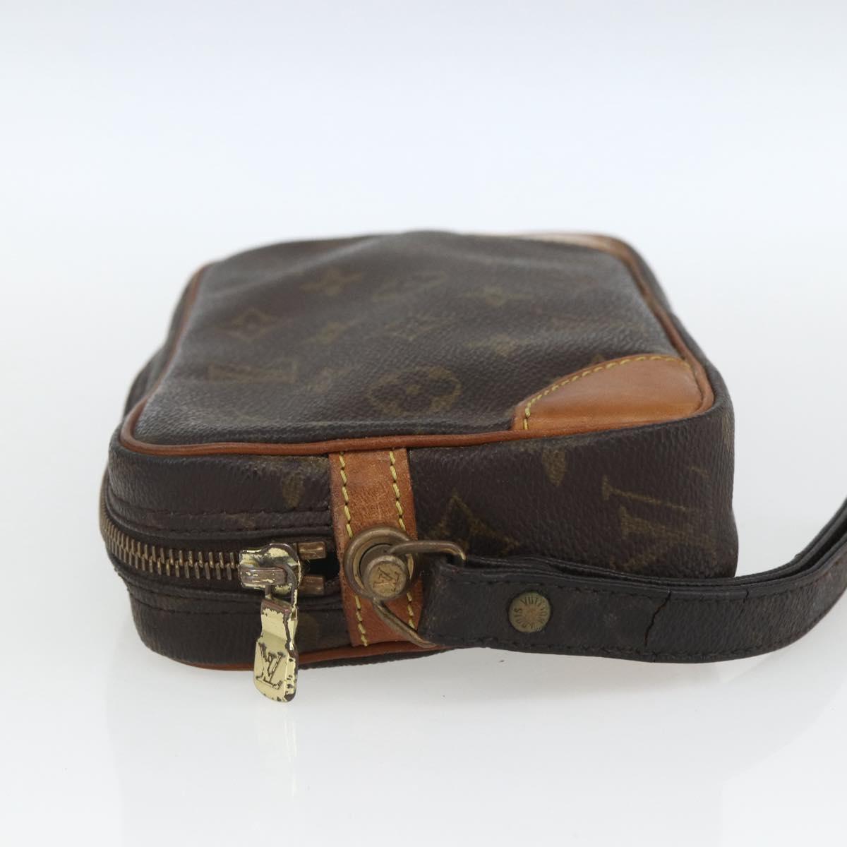 LOUIS VUITTON Monogram Marly Dragonne PM Clutch Bag M51827 LV Auth 157463