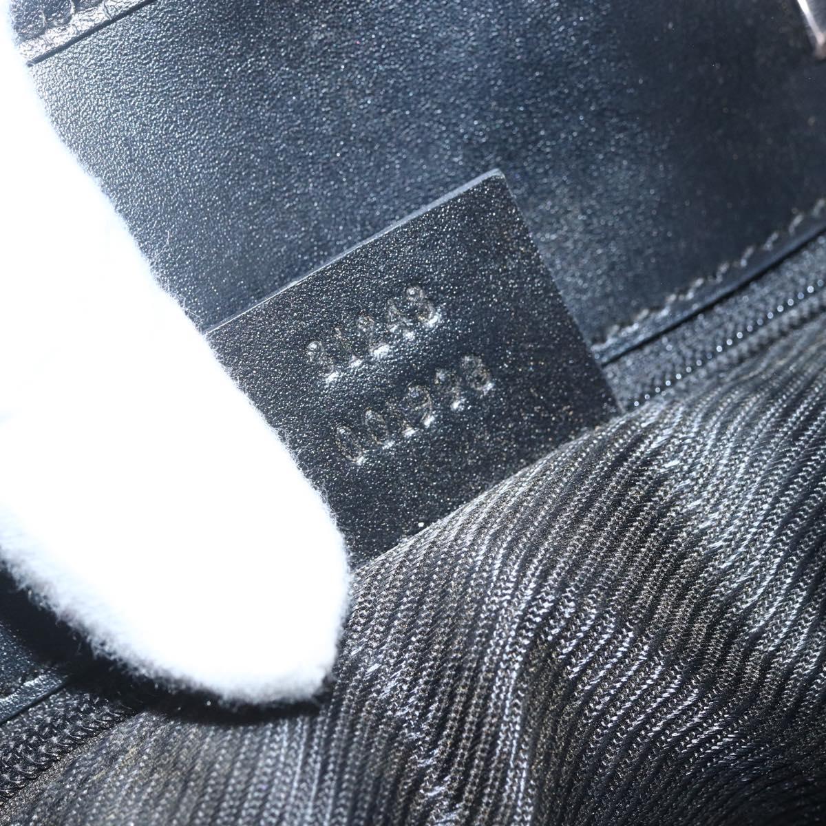 GUCCI GG Canvas Tote Bag Black Silver 31243 Auth 157468