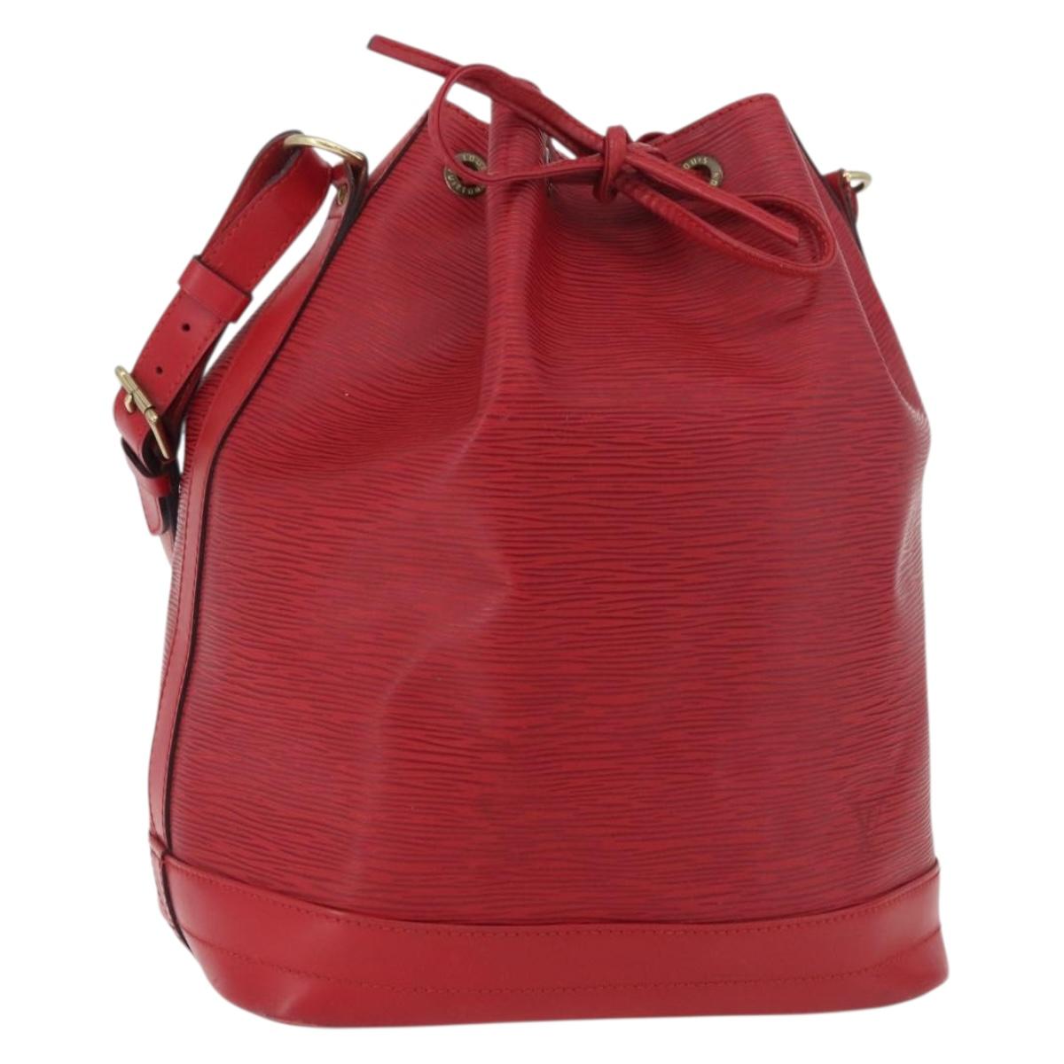 LOUIS VUITTON Epi Noe Shoulder Bag Red M44007 LV Auth 157474