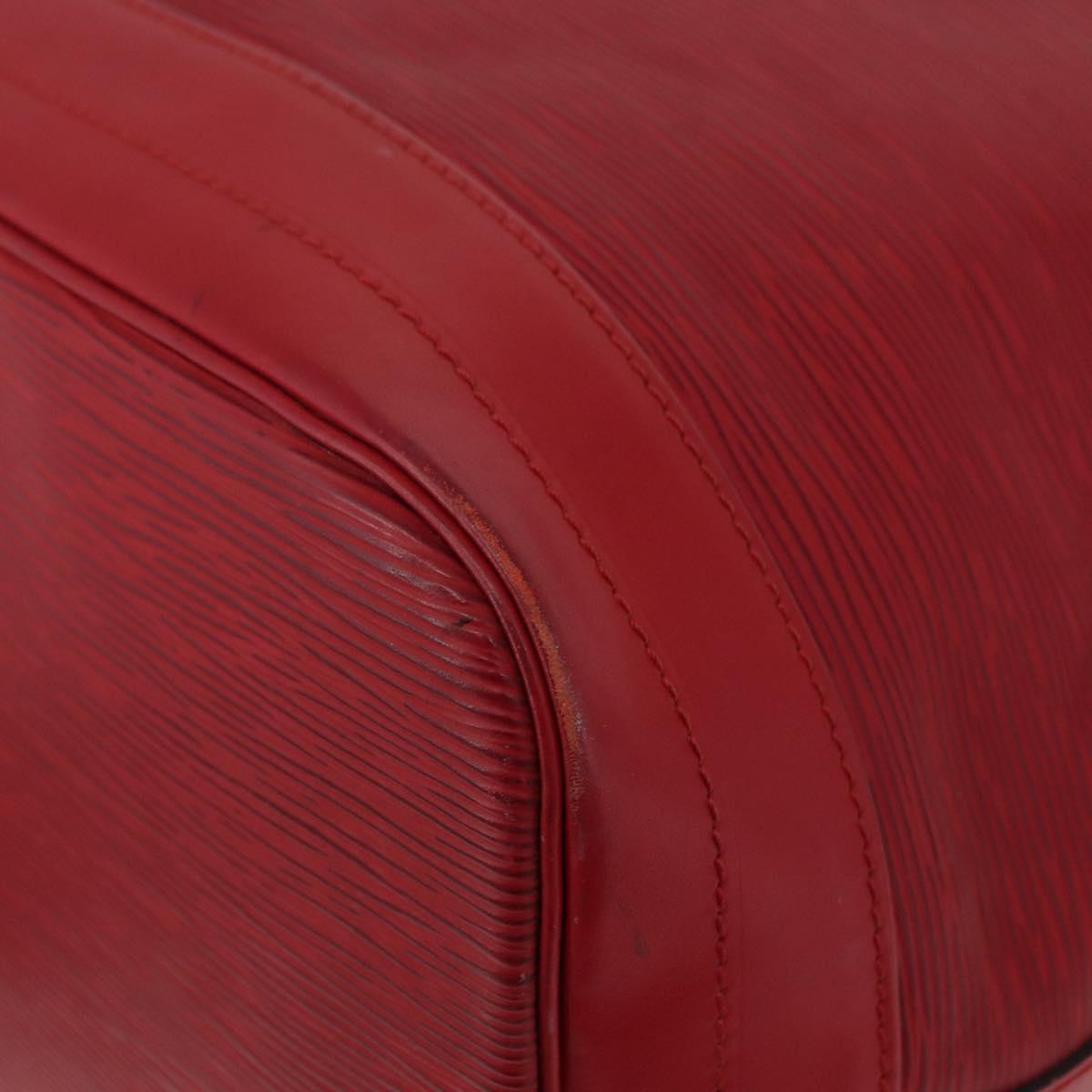 LOUIS VUITTON Epi Noe Shoulder Bag Red M44007 LV Auth 157474