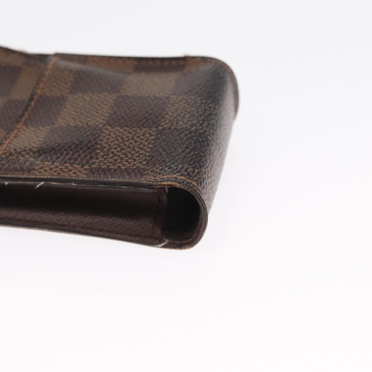LOUIS VUITTON Damier Ebene Etui cigarette Cigarette Case 3 Set LV Auth 157476