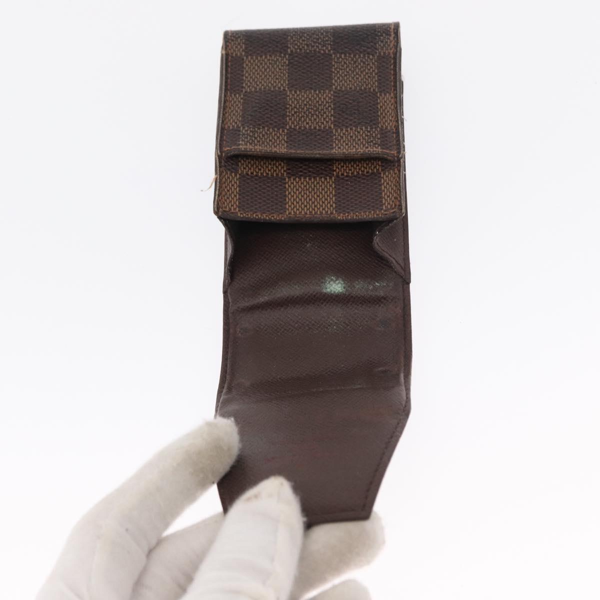 LOUIS VUITTON Damier Ebene Etui cigarette Cigarette Case 3 Set LV Auth 157476