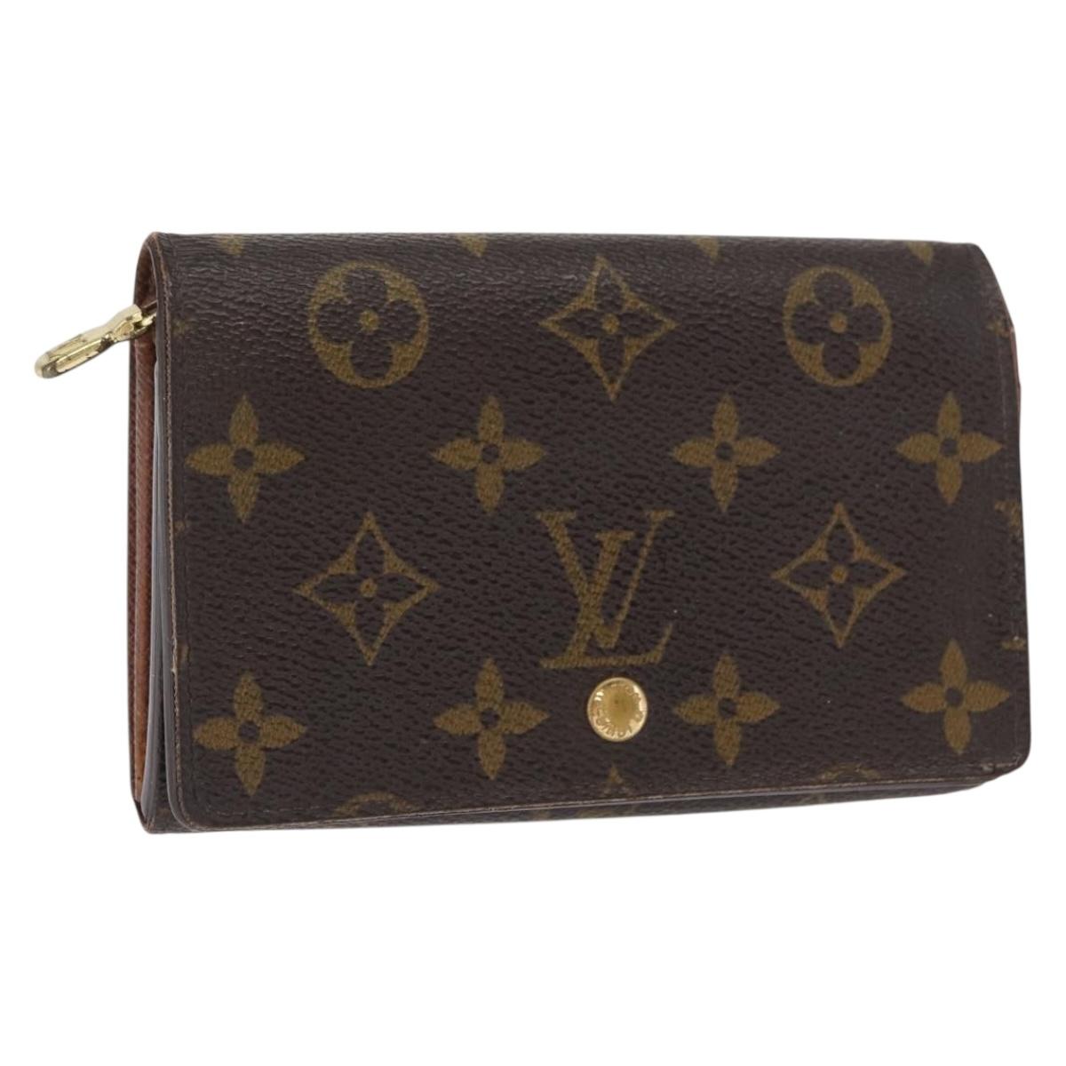 LOUIS VUITTON Monogram Portefeuille Tresol Wallet M61736 LV Auth 157480