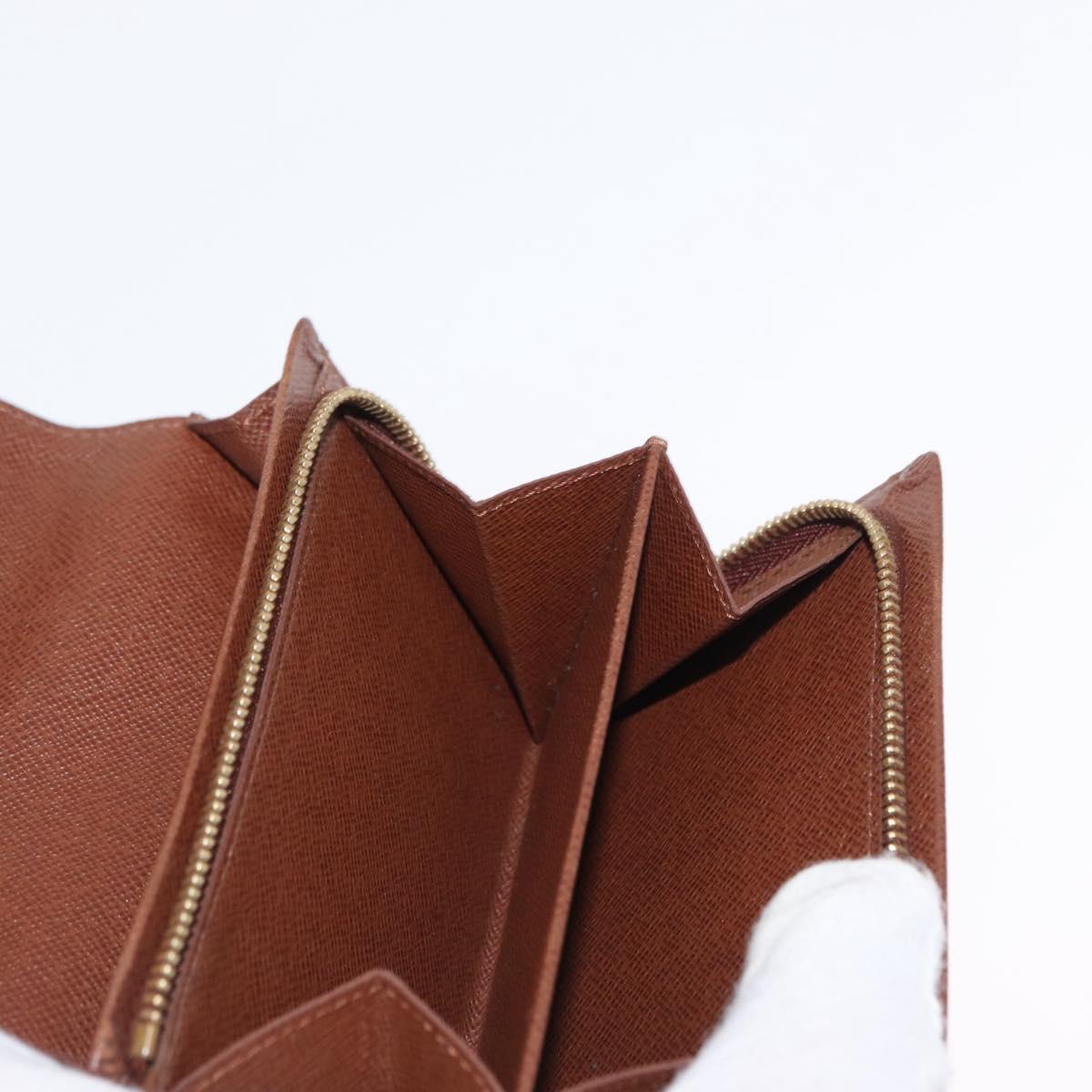 LOUIS VUITTON Monogram Portefeuille Tresol Wallet M61736 LV Auth 157480