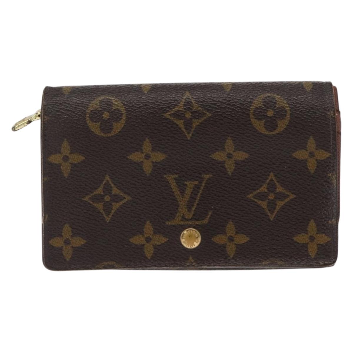 LOUIS VUITTON Monogram Portefeuille Tresol Wallet M61736 LV Auth 157480
