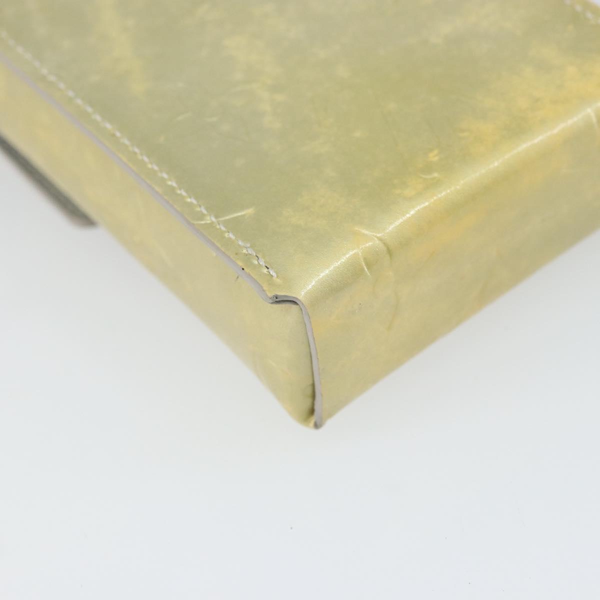 LOUIS VUITTON Monogram Vernis Green Cigarette Case Gris LV Auth 157481
