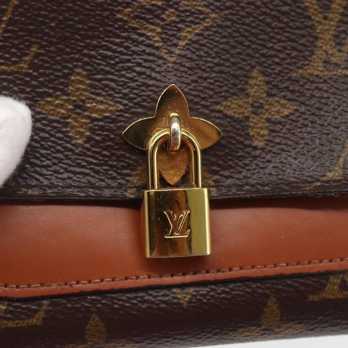 LOUIS VUITTON Monogram PortefeuilleFlower Compact Wallet M62567 LV Auth 157486