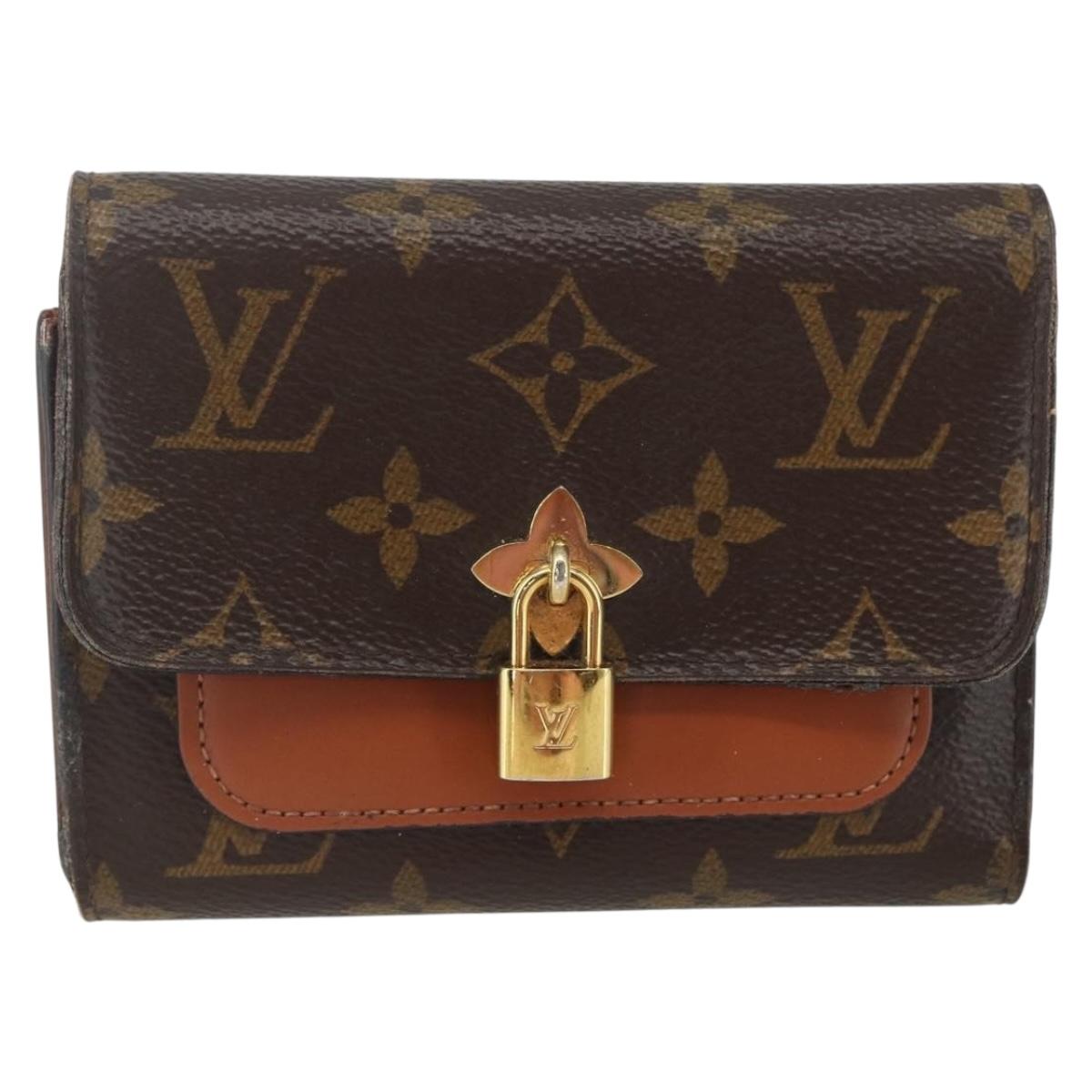 LOUIS VUITTON Monogram PortefeuilleFlower Compact Wallet M62567 LV Auth 157486