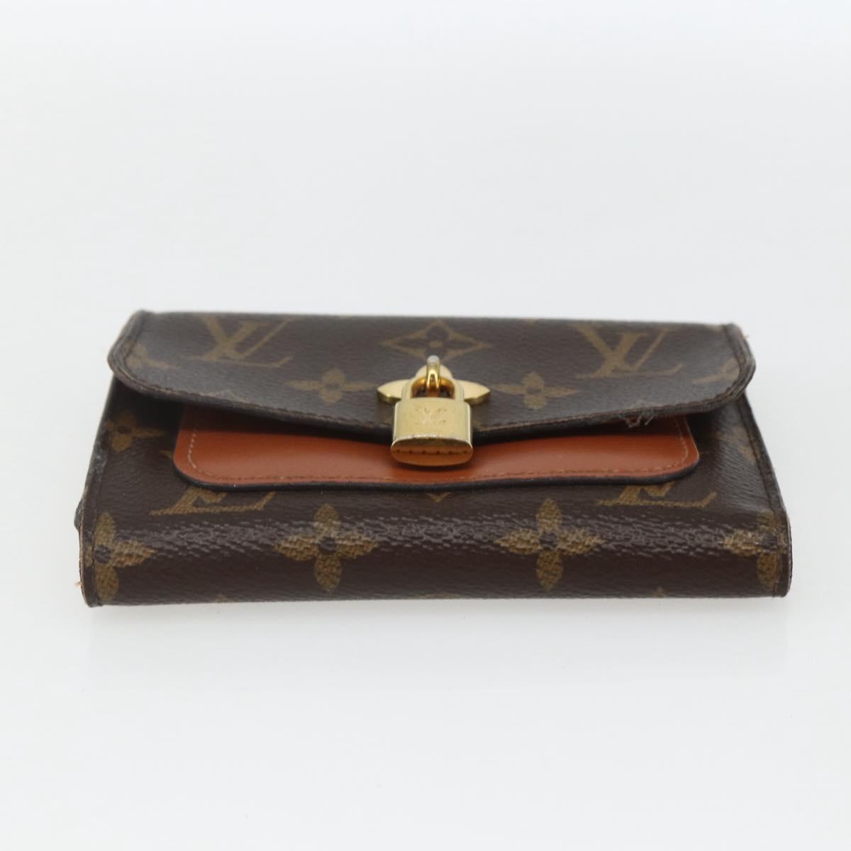 LOUIS VUITTON Monogram PortefeuilleFlower Compact Wallet M62567 LV Auth 157486
