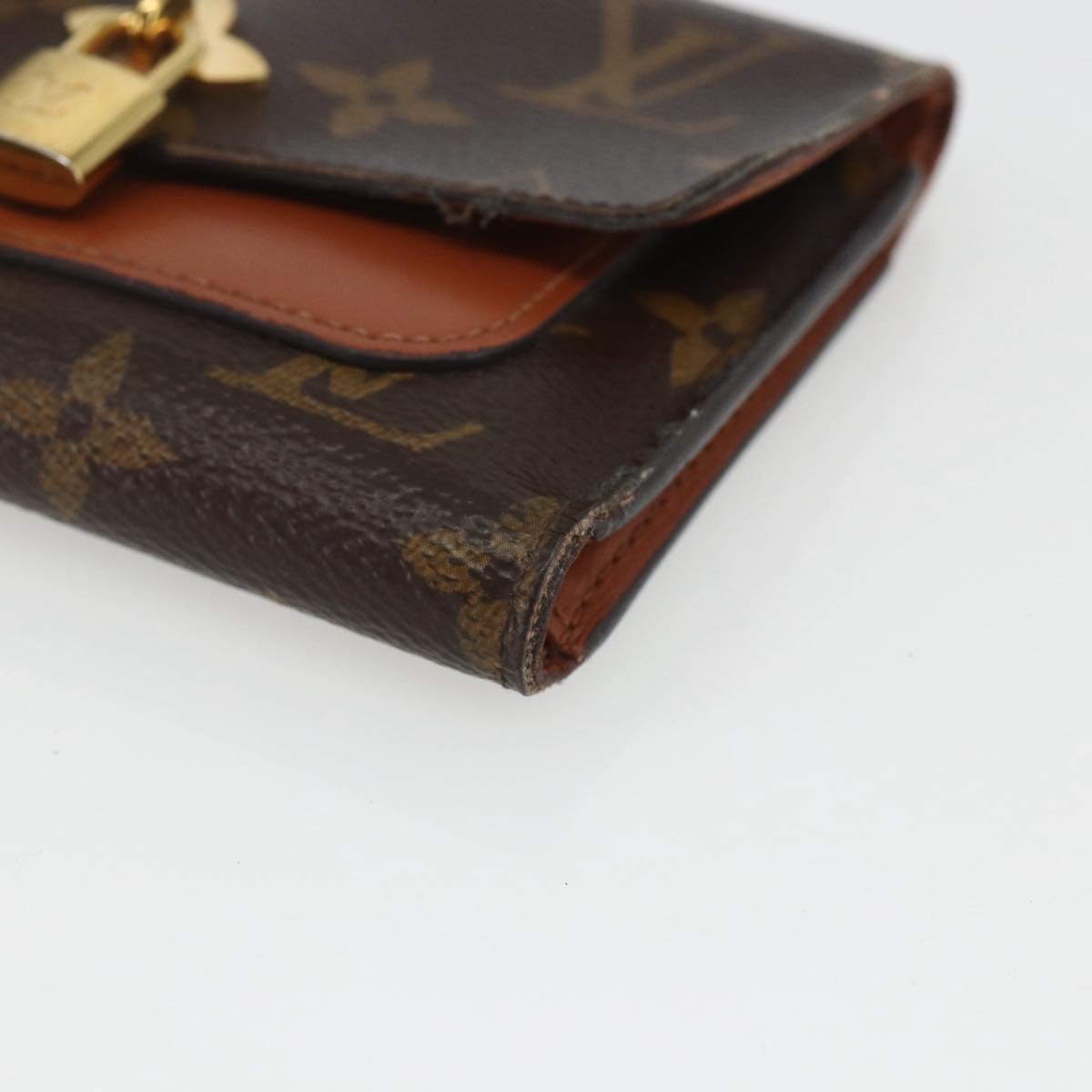 LOUIS VUITTON Monogram PortefeuilleFlower Compact Wallet M62567 LV Auth 157486