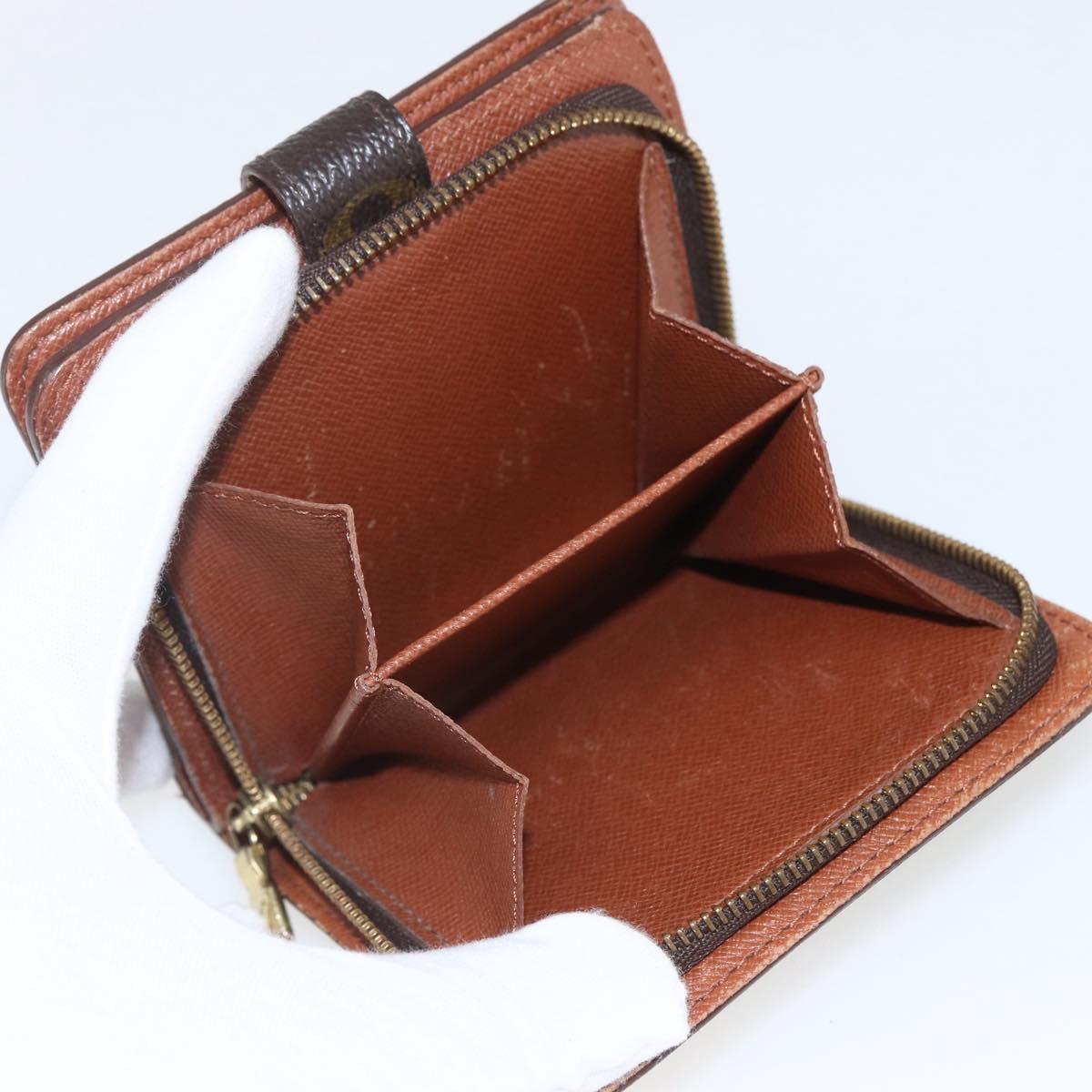 LOUIS VUITTON Monogram Compact Zip Wallet M61667 LV Auth 157495