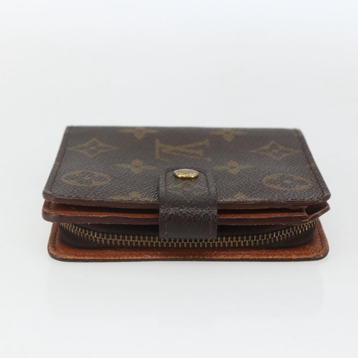 LOUIS VUITTON Monogram Compact Zip Wallet M61667 LV Auth 157495