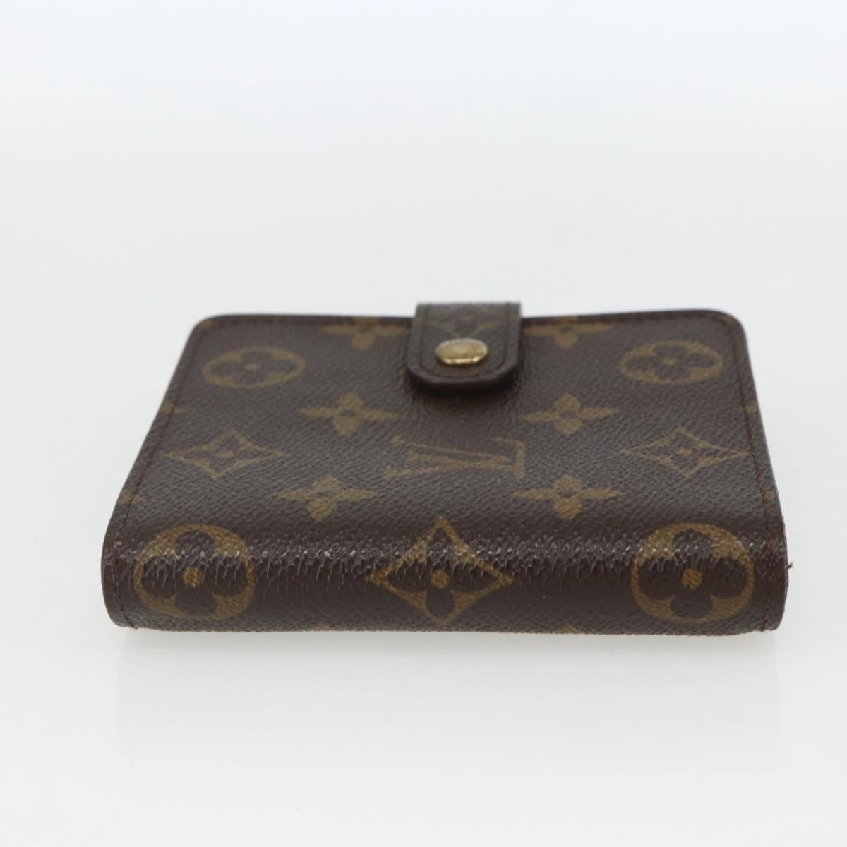 LOUIS VUITTON Monogram Compact Zip Wallet M61667 LV Auth 157495