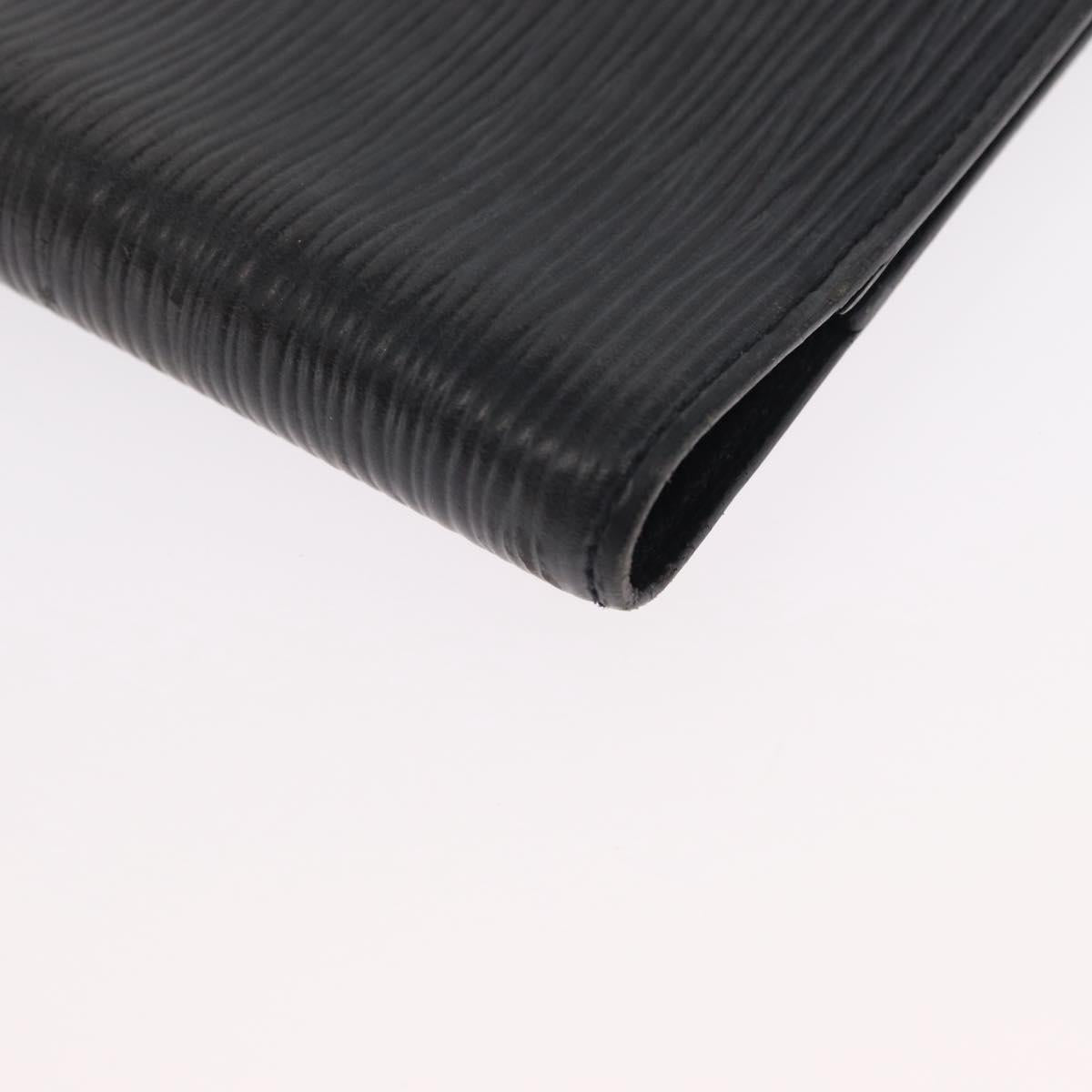 LOUIS VUITTON Epi Z Agenda PM Day Planner Cover Black R20092 LV Auth 157498