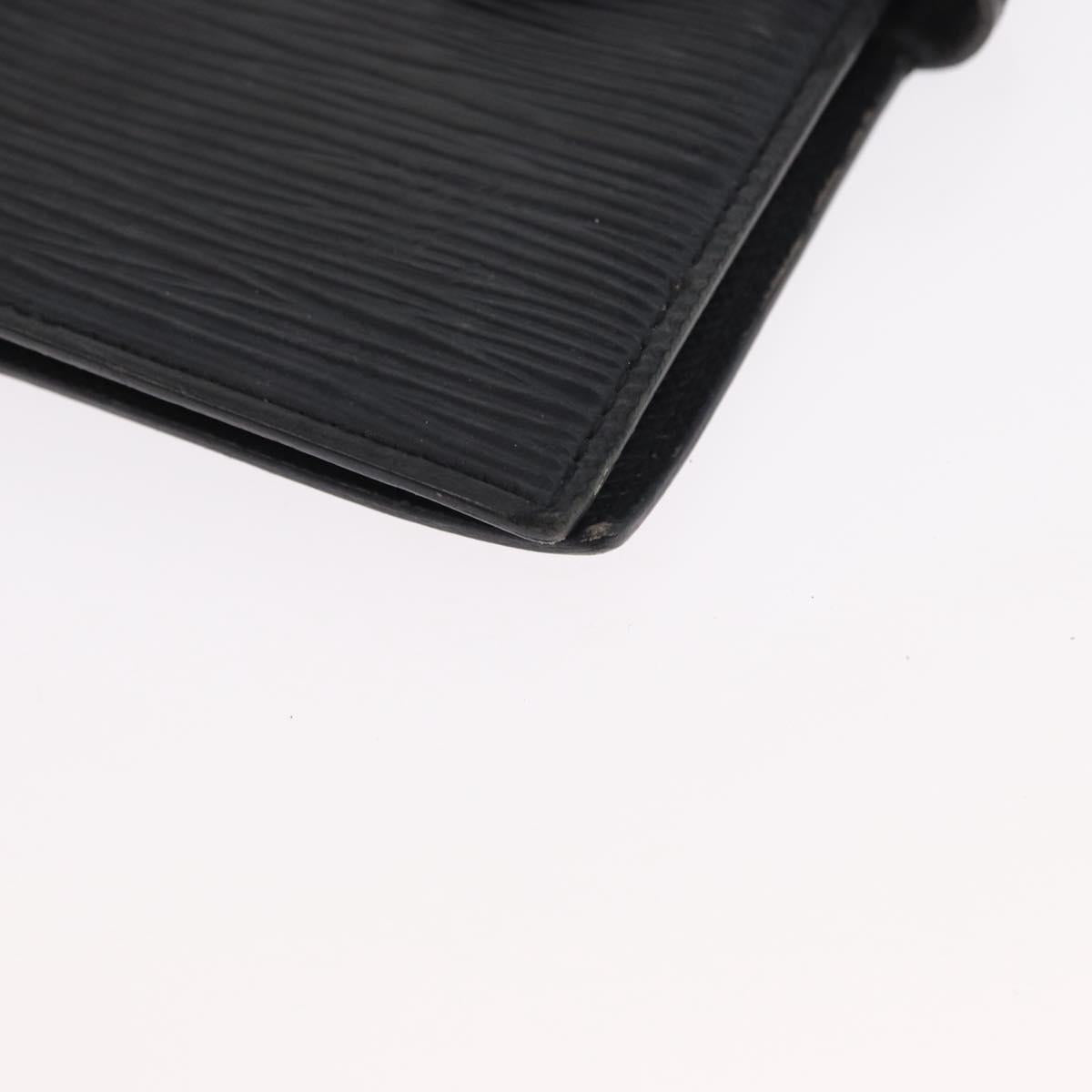 LOUIS VUITTON Epi Z Agenda PM Day Planner Cover Black R20092 LV Auth 157498