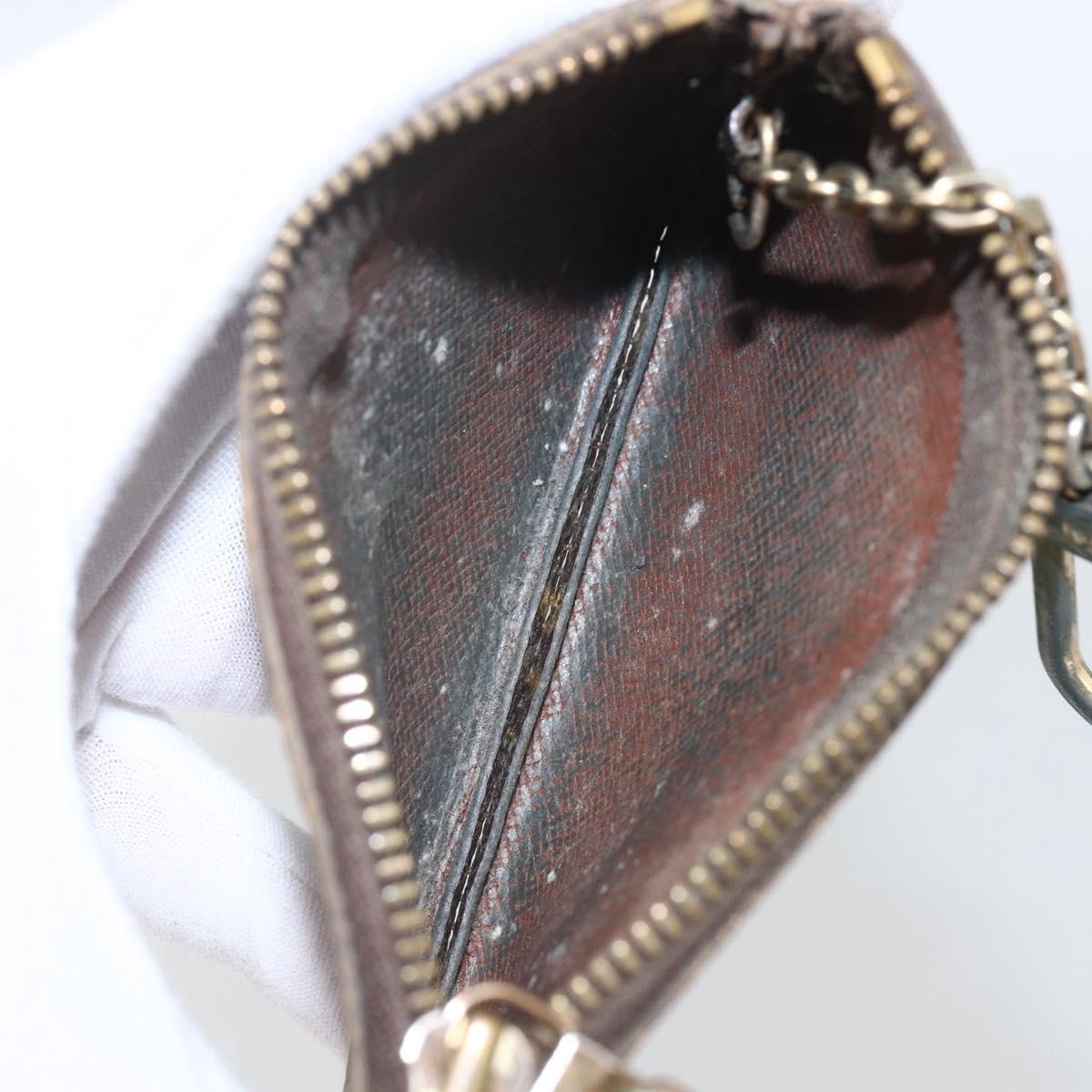 LOUIS VUITTON Monogram Pochette Cles Coin Purse M60033 LV Auth 157503