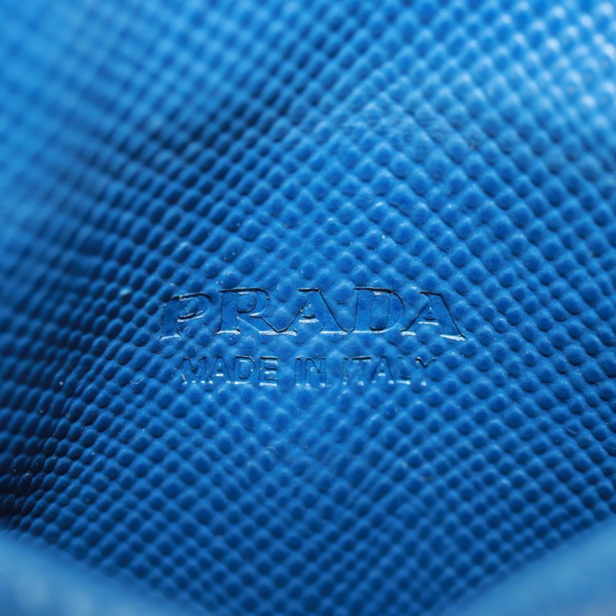 PRADA Coin Purse Safiano leather Navy 2MM788 Auth 157513SAM