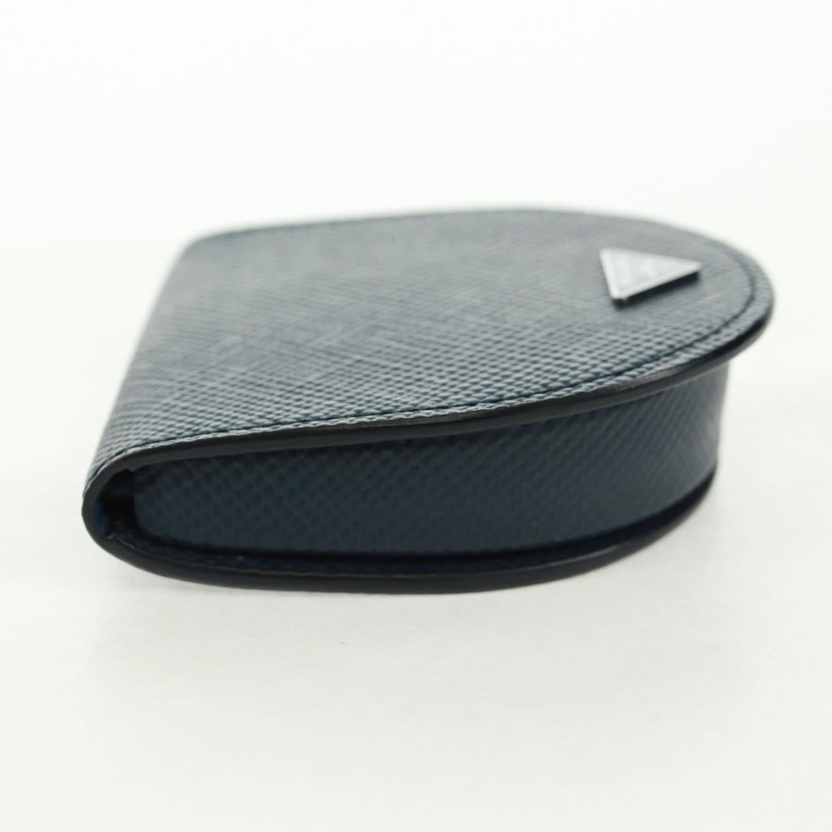 PRADA Coin Purse Safiano leather Navy 2MM788 Auth 157513SAM