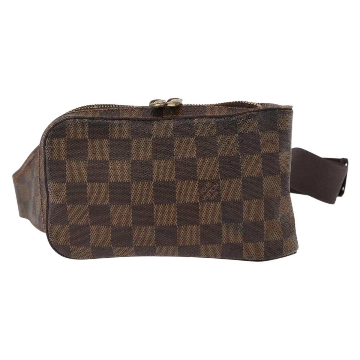 LOUIS VUITTON Damier Ebene Geronimos Shoulder Bag N51994 LV Auth 157526