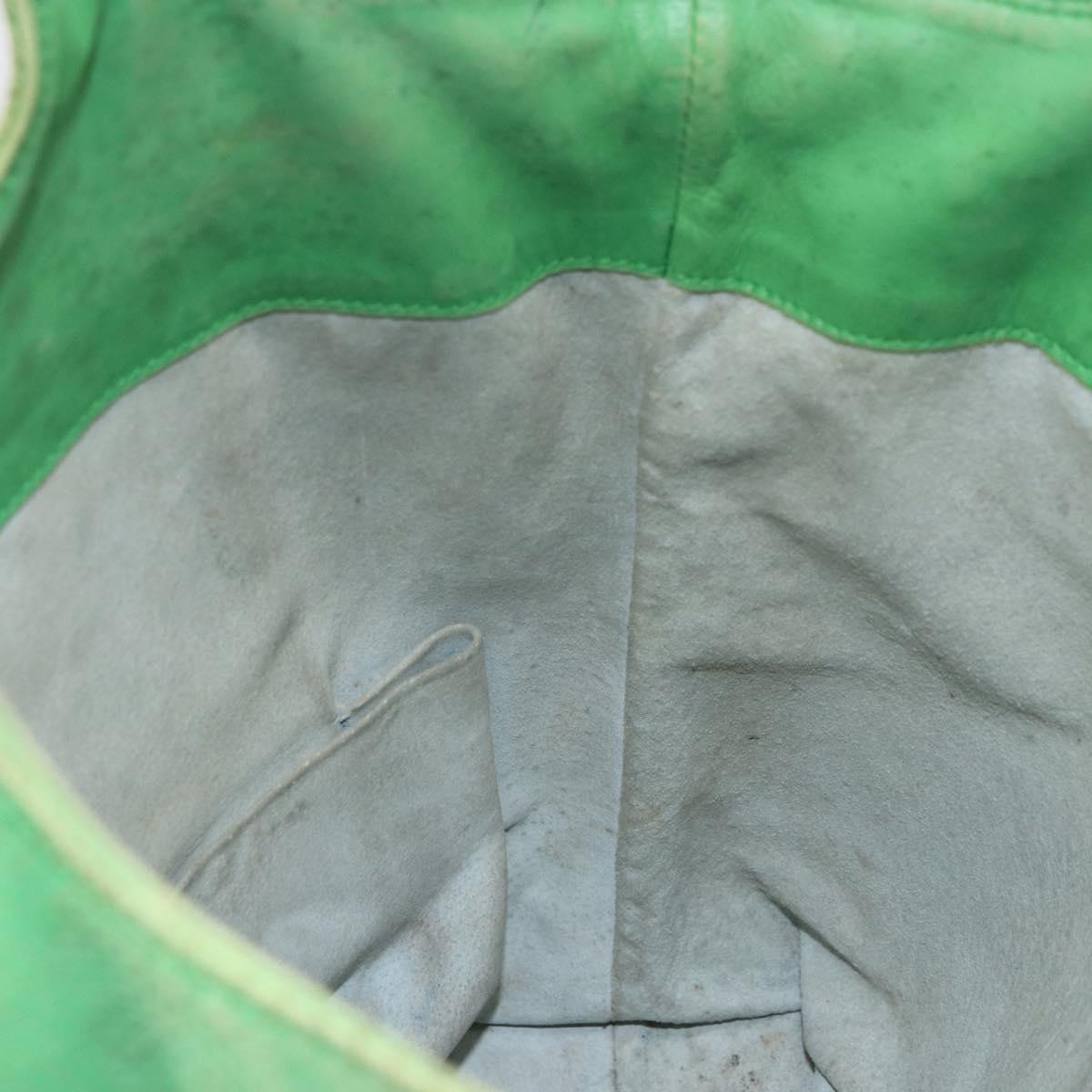 BOTTEGA VENETA INTRECCIATO Tote Bag Leather Green 131673 Auth 157536