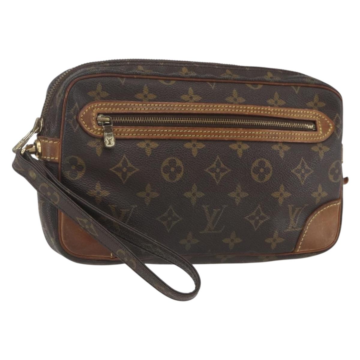 LOUIS VUITTON Monogram Marly Dragonne GM Clutch Bag M51825 LV Auth 157539