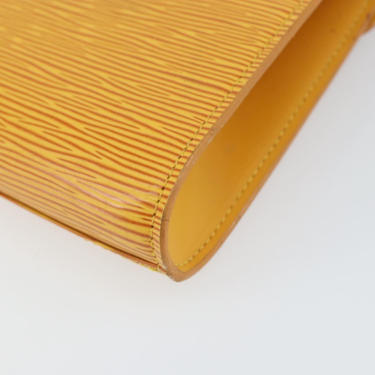 LOUIS VUITTON Epi Art Deco Clutch Bag Yellow M52639 LV Auth 157540