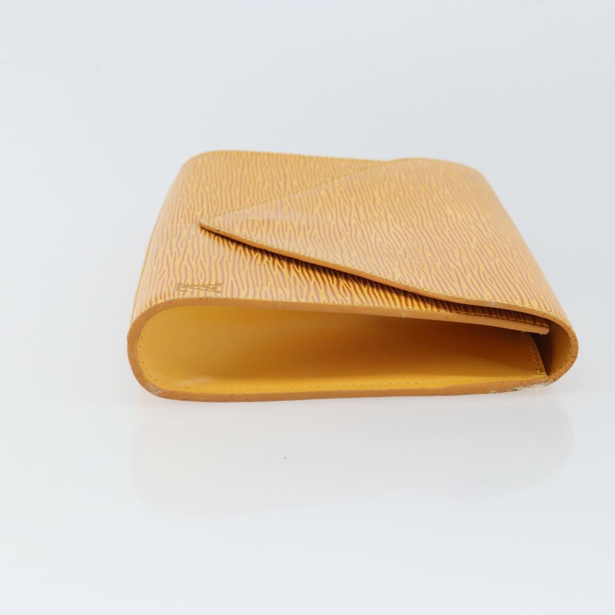 LOUIS VUITTON Epi Art Deco Clutch Bag Yellow M52639 LV Auth 157540