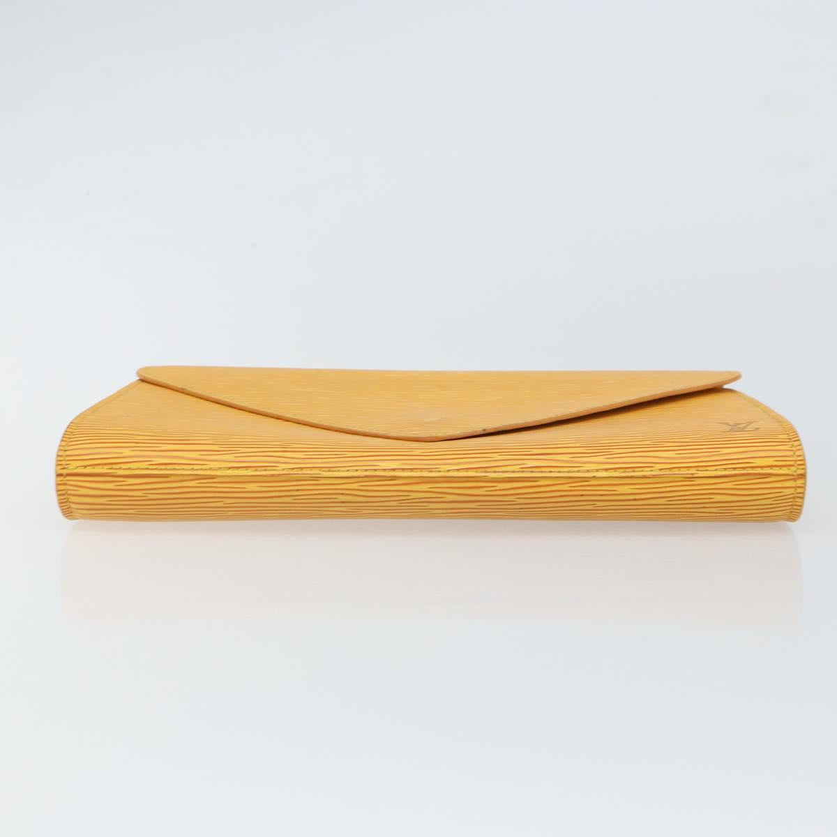 LOUIS VUITTON Epi Art Deco Clutch Bag Yellow M52639 LV Auth 157540