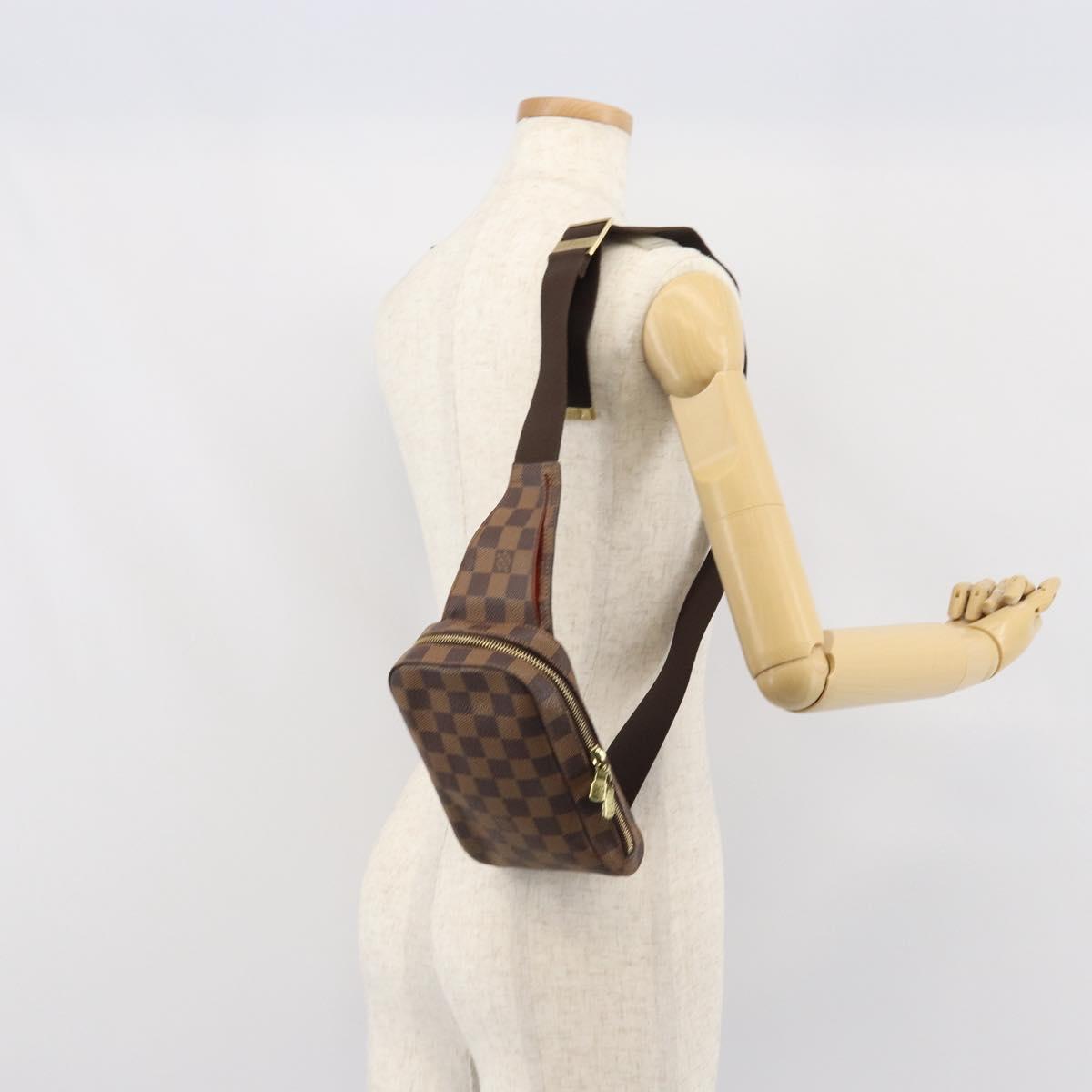 LOUIS VUITTON Damier Ebene Geronimos Shoulder Bag N51994 LV Auth 157543A