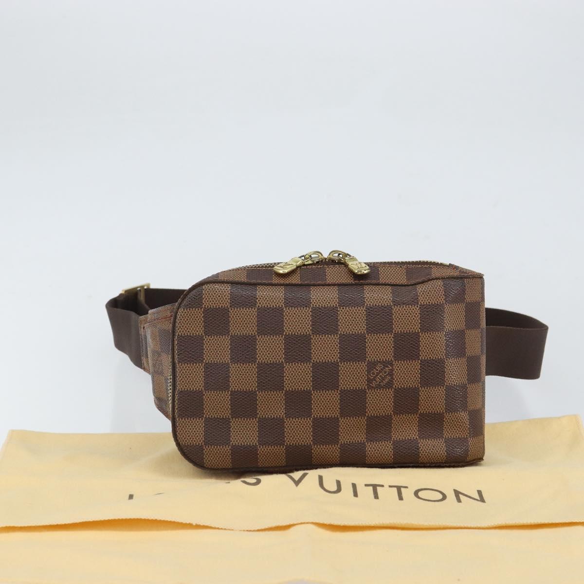 LOUIS VUITTON Damier Ebene Geronimos Shoulder Bag N51994 LV Auth 157543A