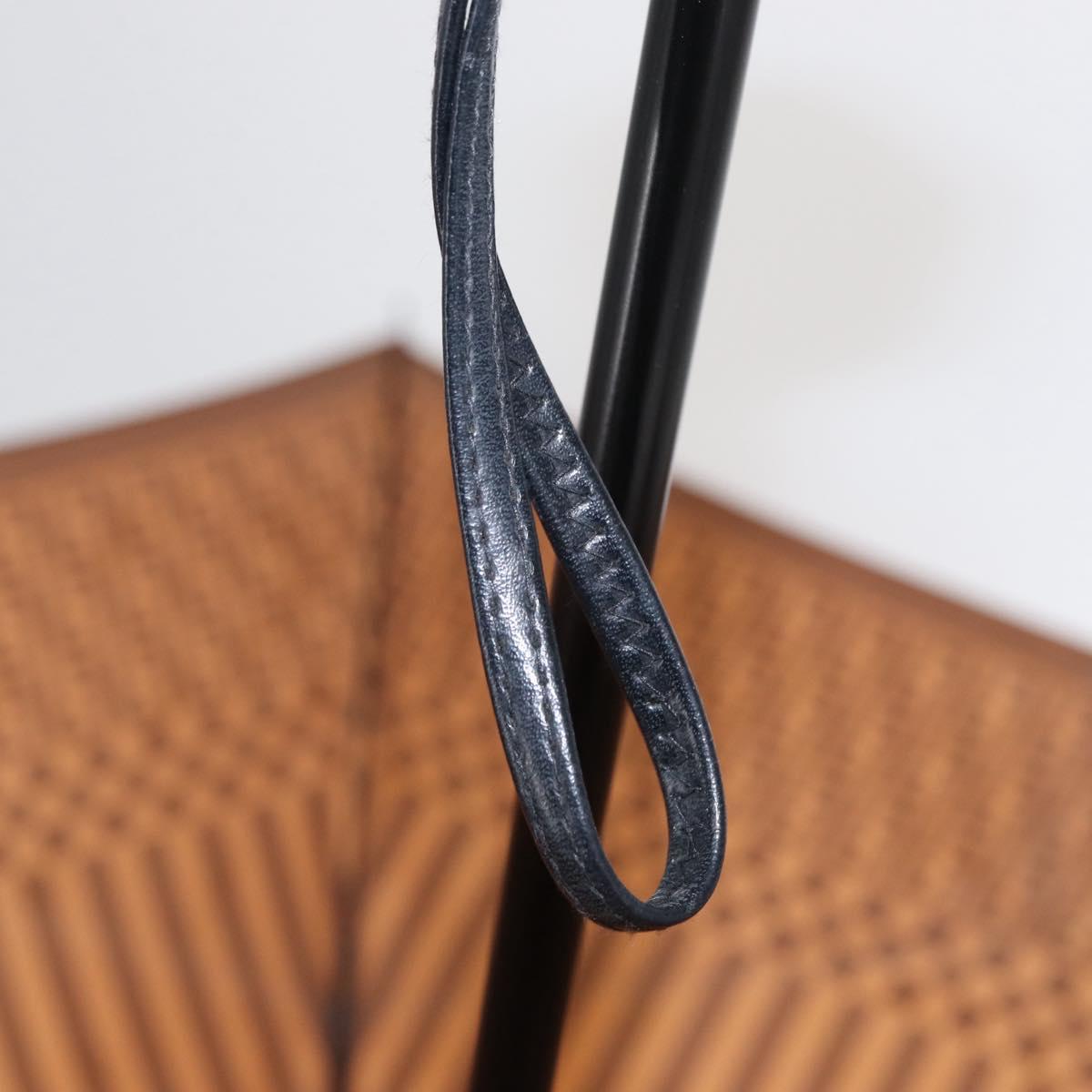 FENDI Zucchino Canvas Umbrella Nylon Brown Auth 157546V