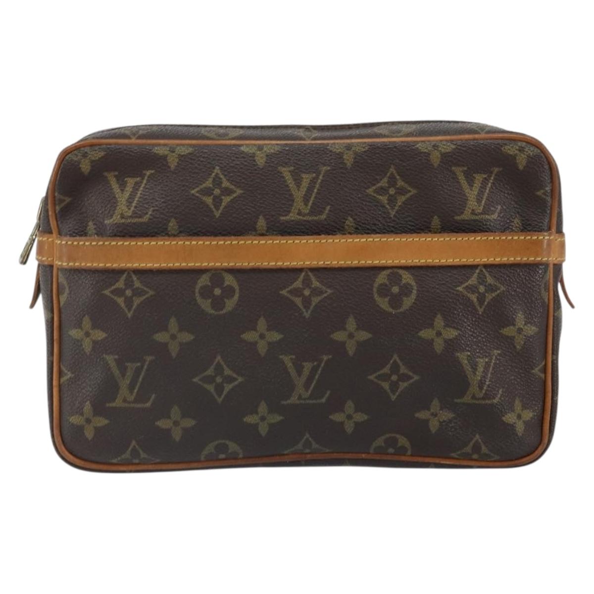 LOUIS VUITTON Monogram Compiegne 23 Clutch Bag M51847 LV Auth 157565