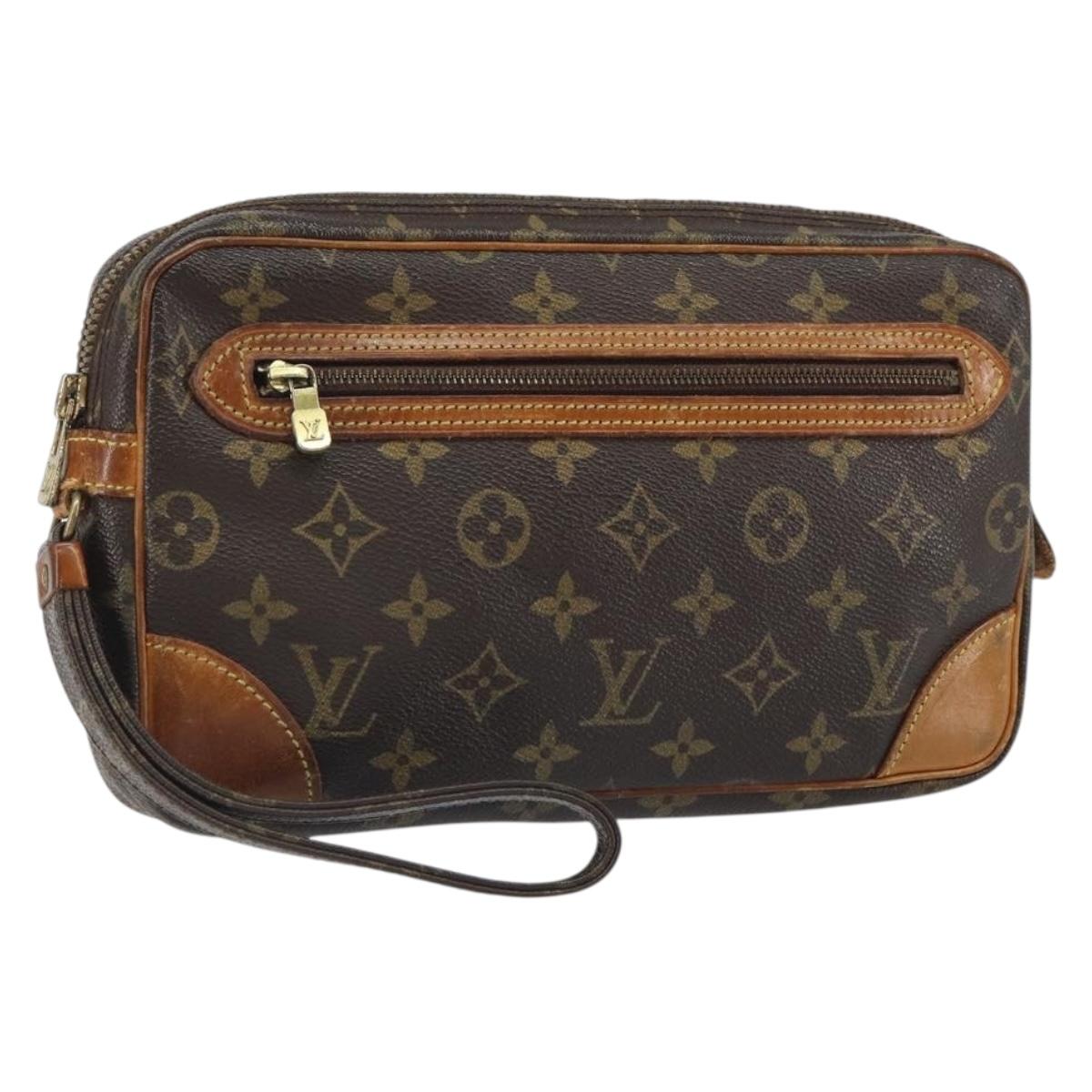 LOUIS VUITTON Monogram Marly Dragonne GM Clutch Bag M51825 LV Auth 157566