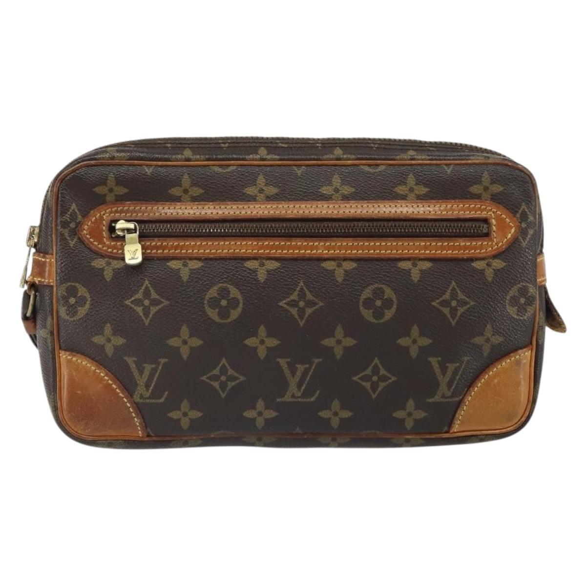 LOUIS VUITTON Monogram Marly Dragonne GM Clutch Bag M51825 LV Auth 157566